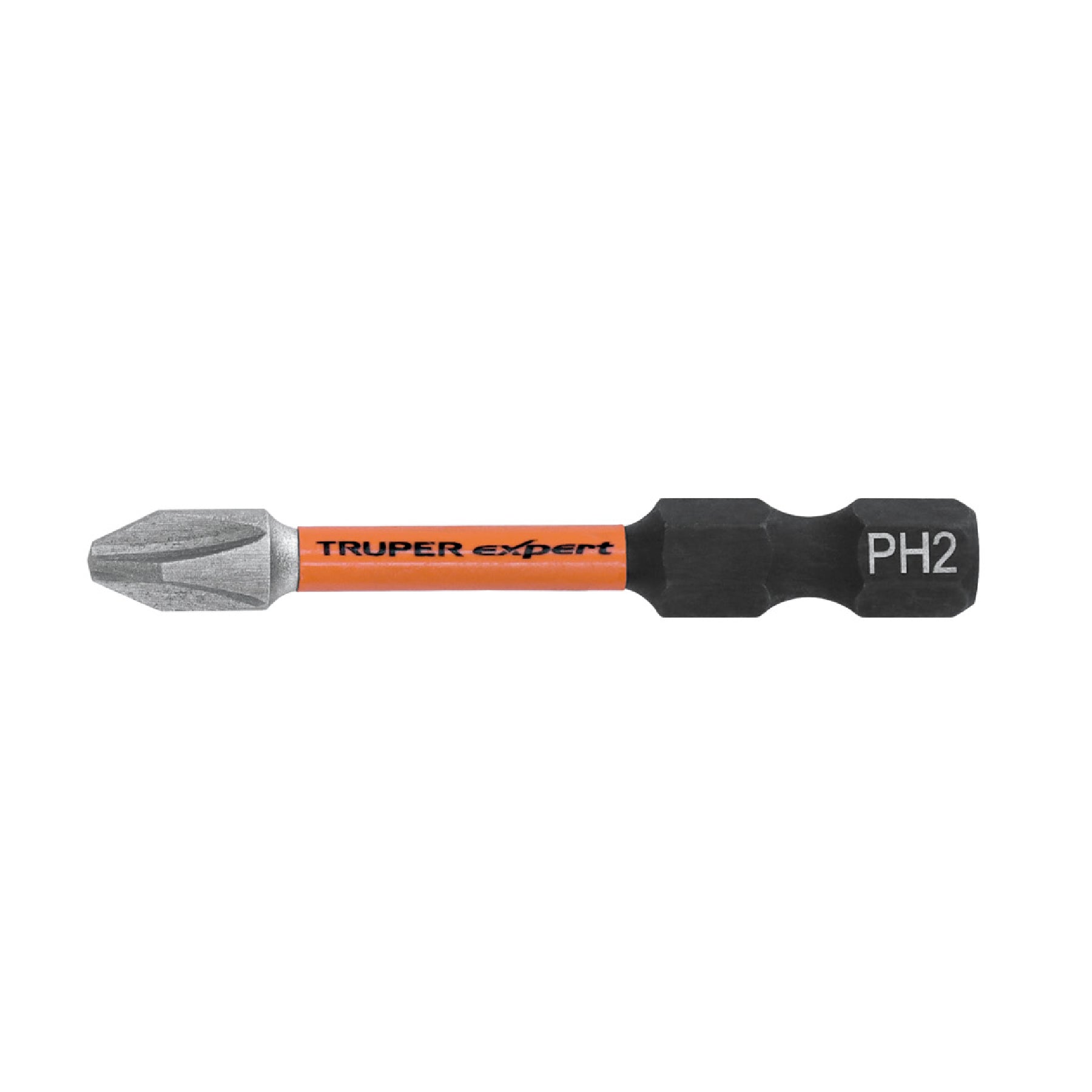 Estuche con 50 puntas de cruz PH2 de impacto largo 2"
