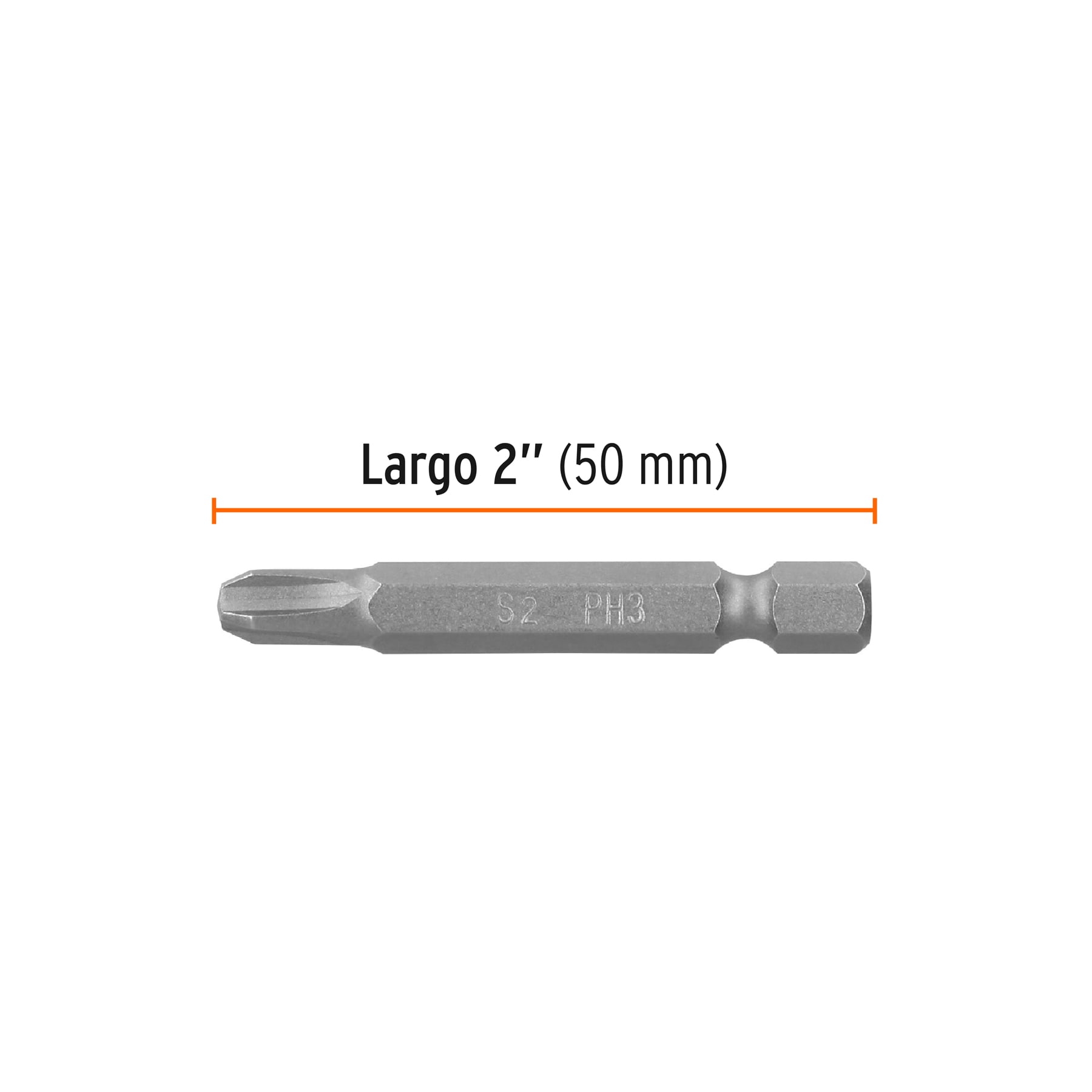 Estuche con 15 puntas de cruz PH3 largo 2", TRUPER EXPERT