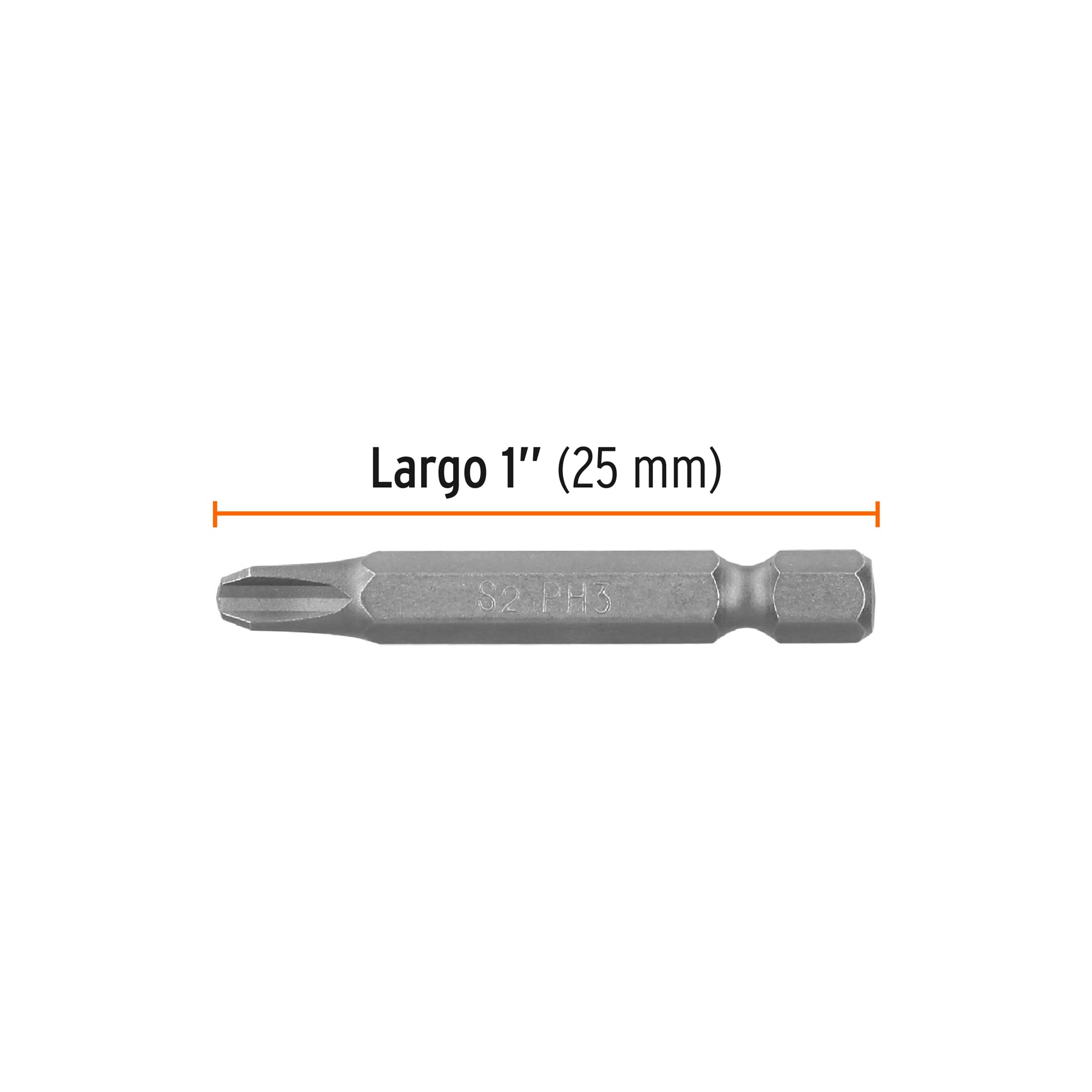 Estuche con 5 puntas de cruz PH3 largo 2", TRUPER EXPERT