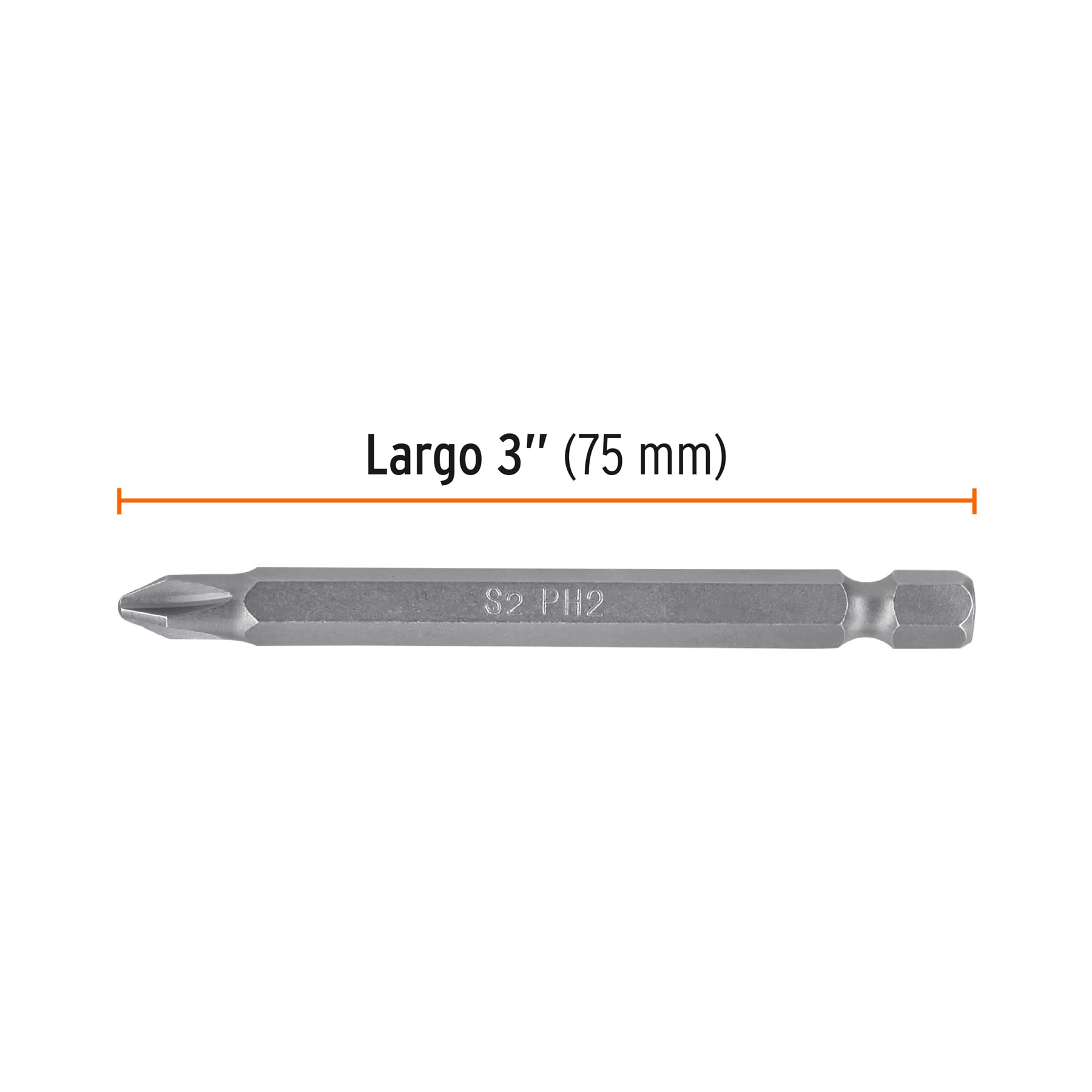 Estuche con 5 puntas de cruz PH2 largo 3", TRUPER EXPERT