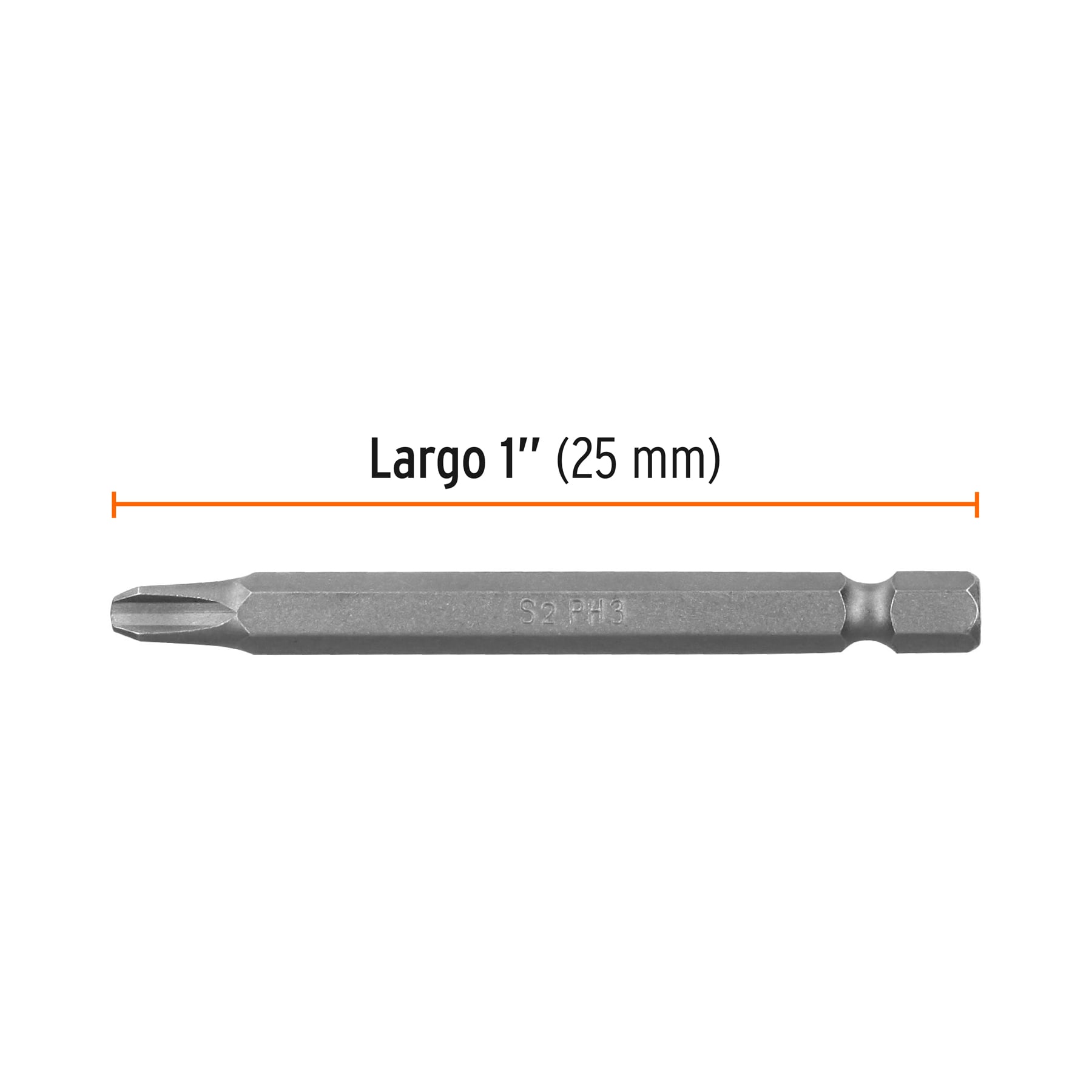 Estuche con 5 puntas de cruz PH3 largo 3", TRUPER EXPERT