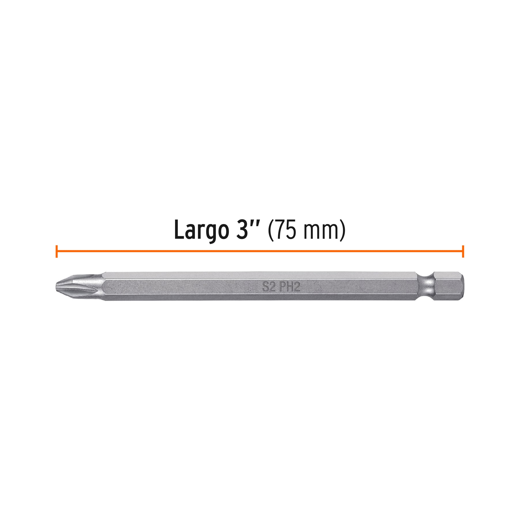 Estuche con 5 puntas de cruz PH2 largo 4", TRUPER EXPERT