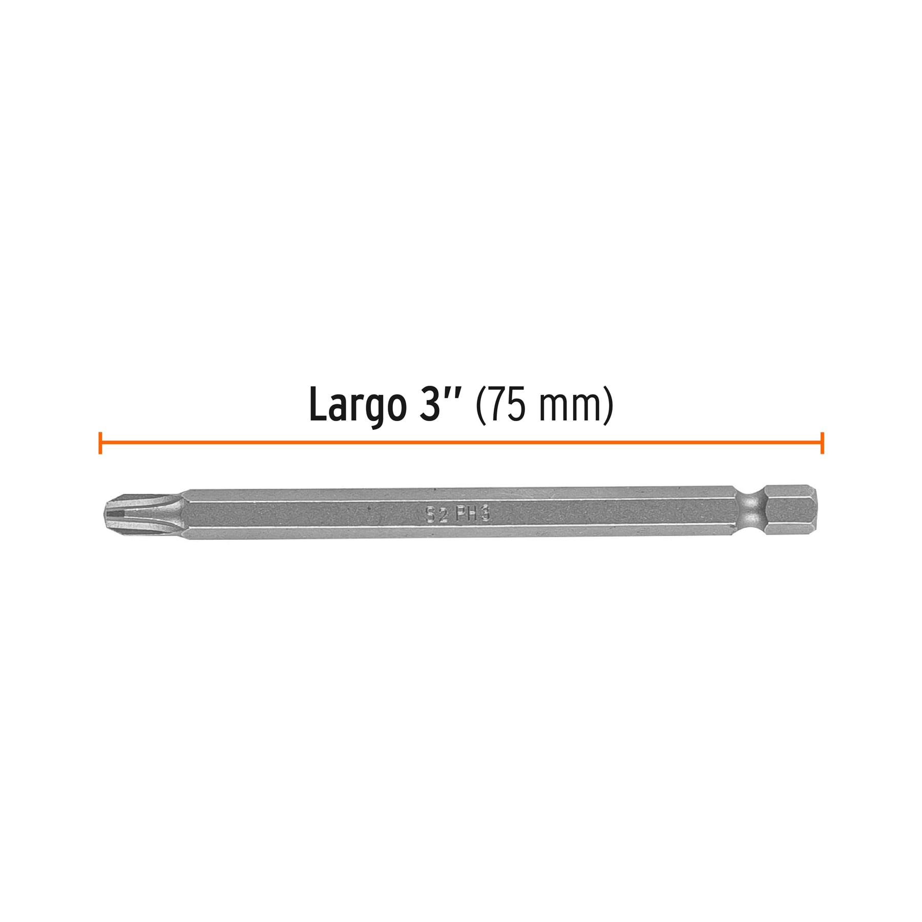 Estuche con 5 puntas de cruz PH3 largo 4", TRUPER EXPERT