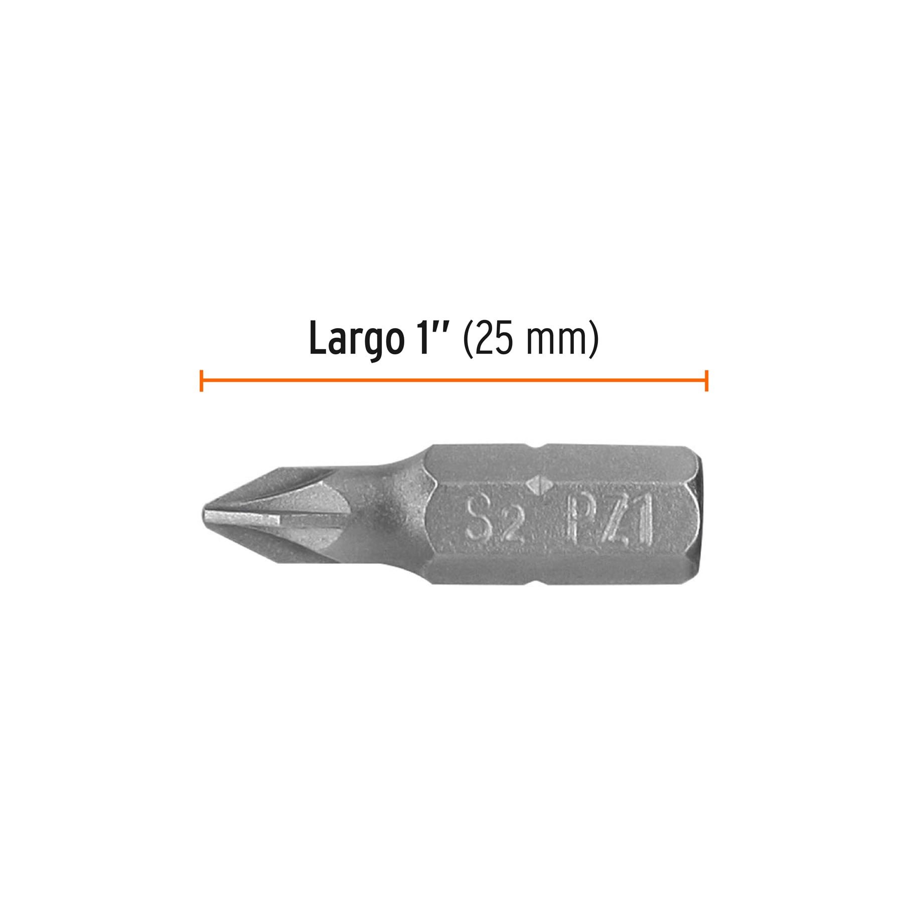 Estuche con 5 puntas pozidriv PZ1 largo 1", TRUPER EXPERT