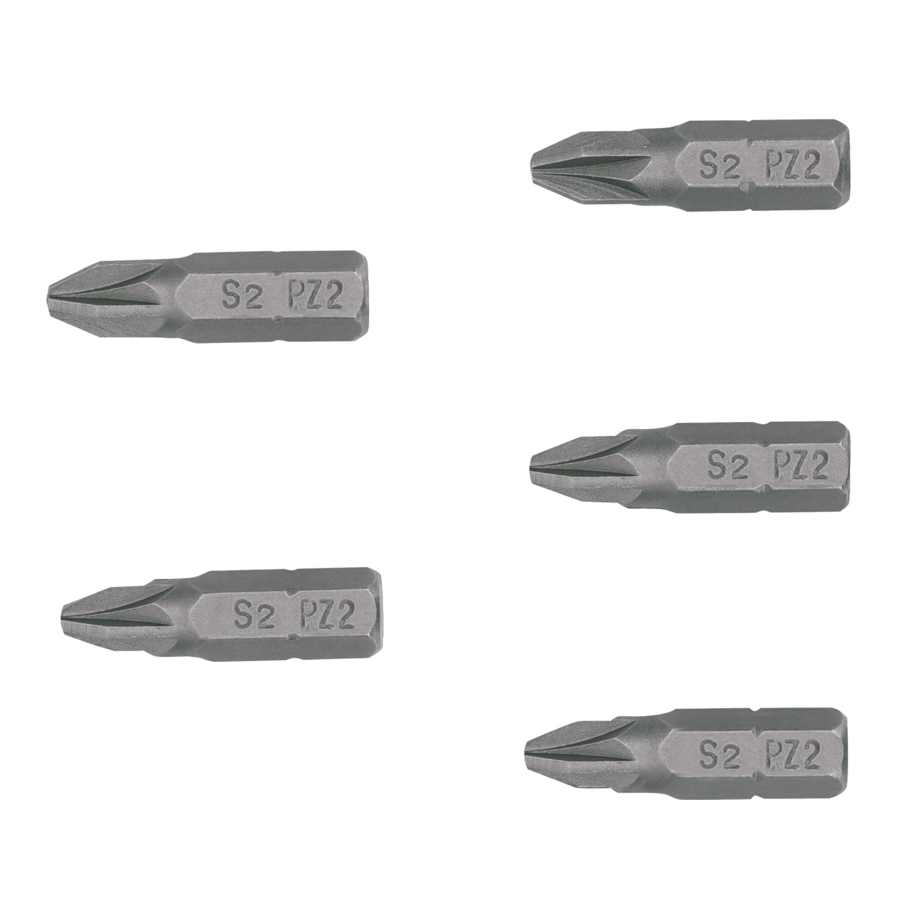 Estuche con 5 puntas pozidriv PZ2 largo 1", TRUPER EXPERT