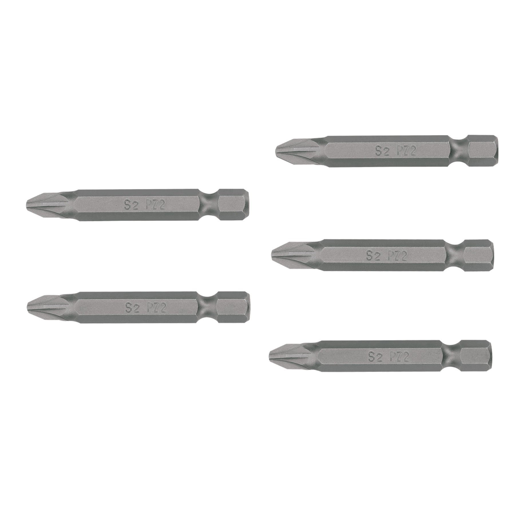 Estuche con 5 puntas pozidriv PZ2 largo 2", TRUPER EXPERT