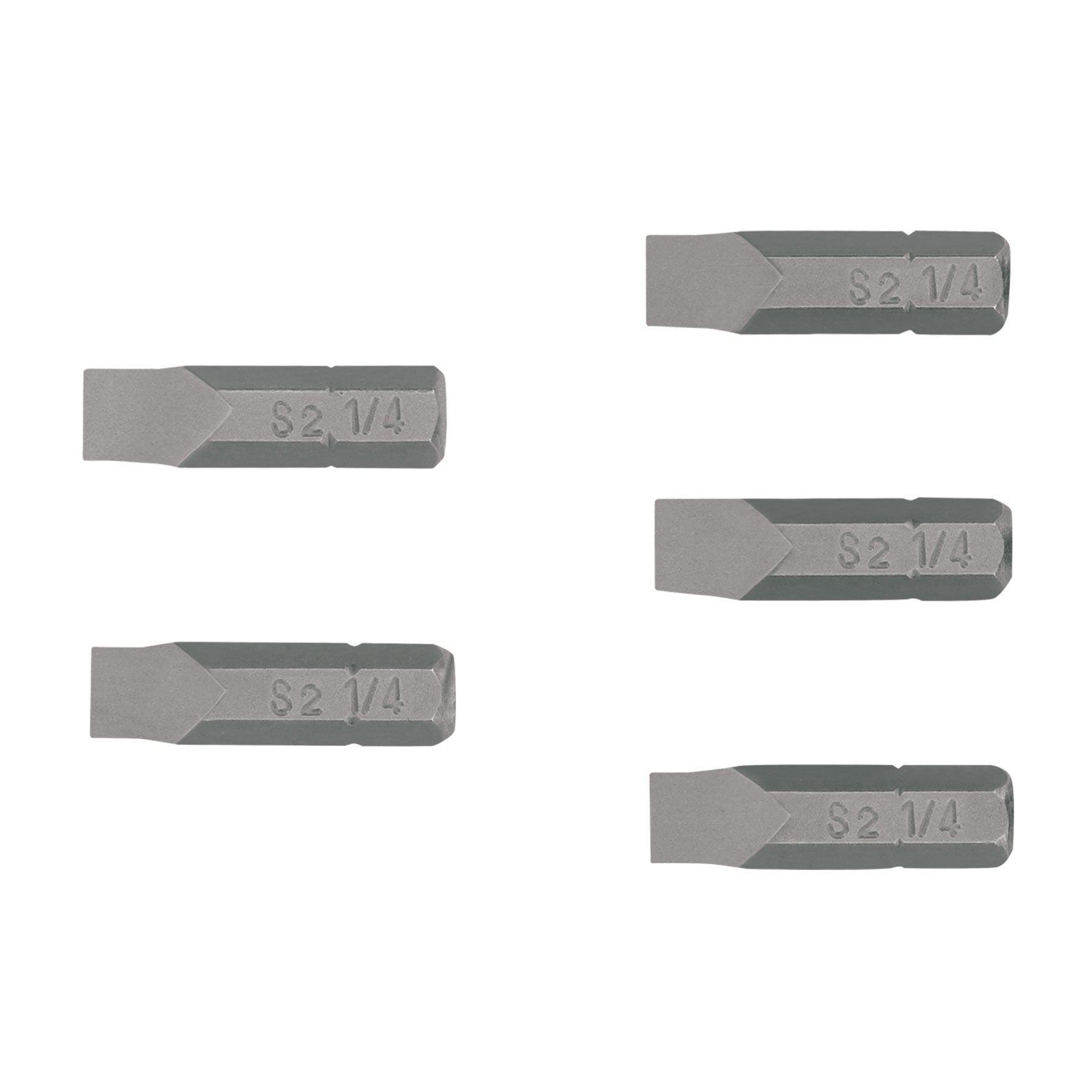 Estuche con 5 puntas planas de 1/4" largo 1", TRUPER EXPERT