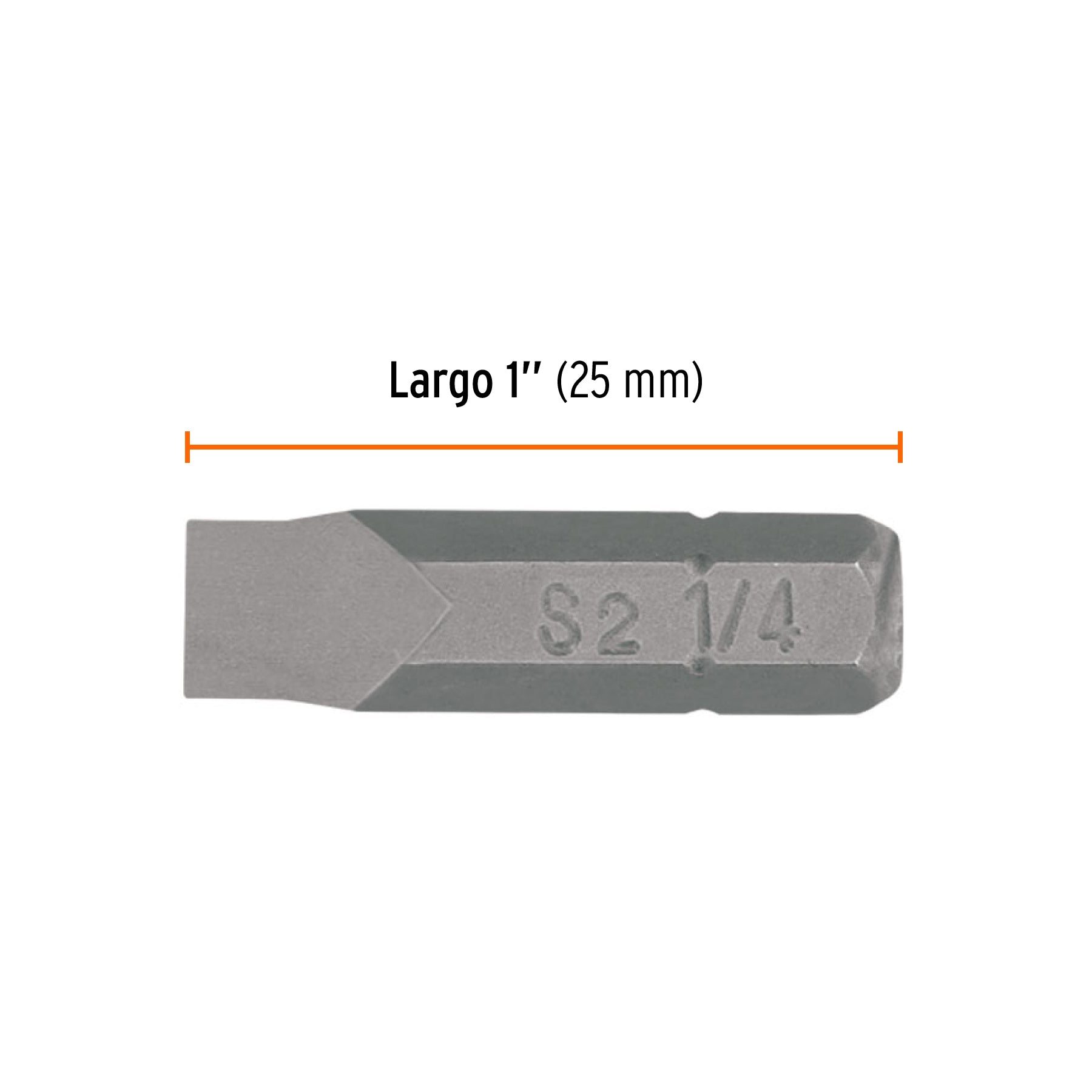 Estuche con 5 puntas planas de 1/4" largo 1", TRUPER EXPERT