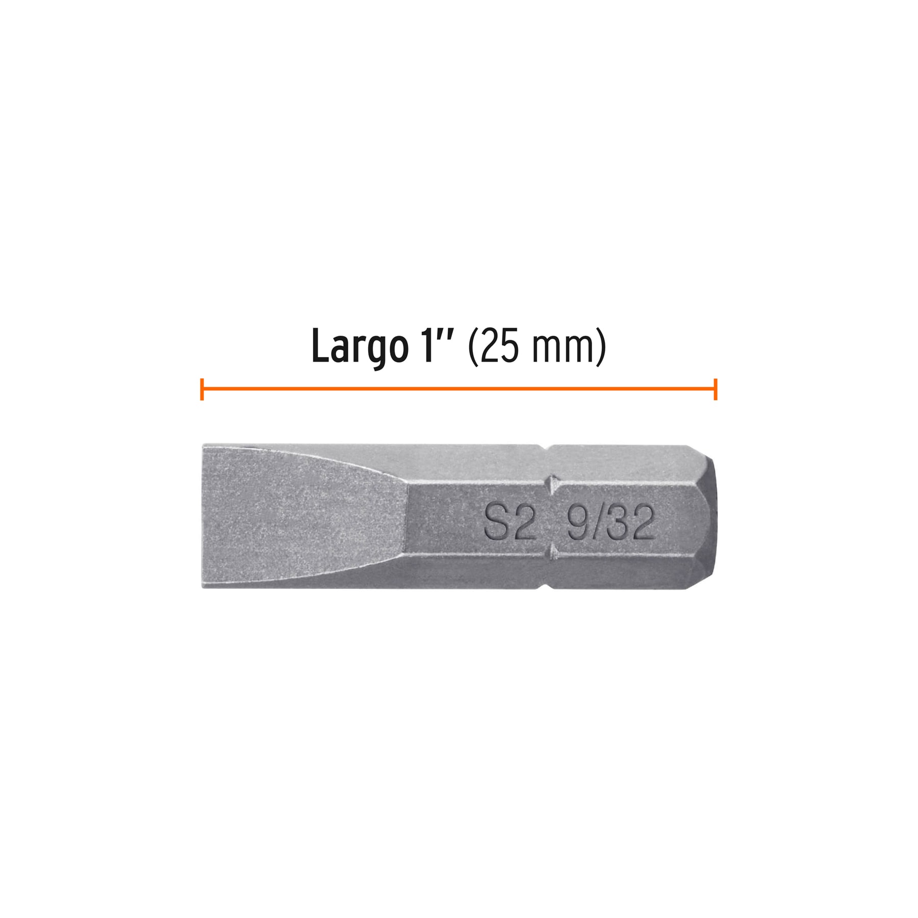 Estuche con 5 puntas planas de 9/32" largo 1", TRUPER EXPERT
