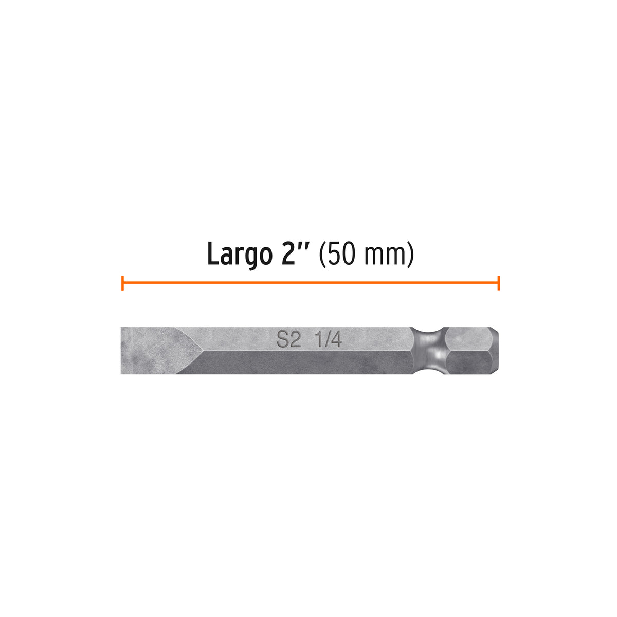 Estuche con 5 puntas planas de 1/4" largo 2", TRUPER EXPERT