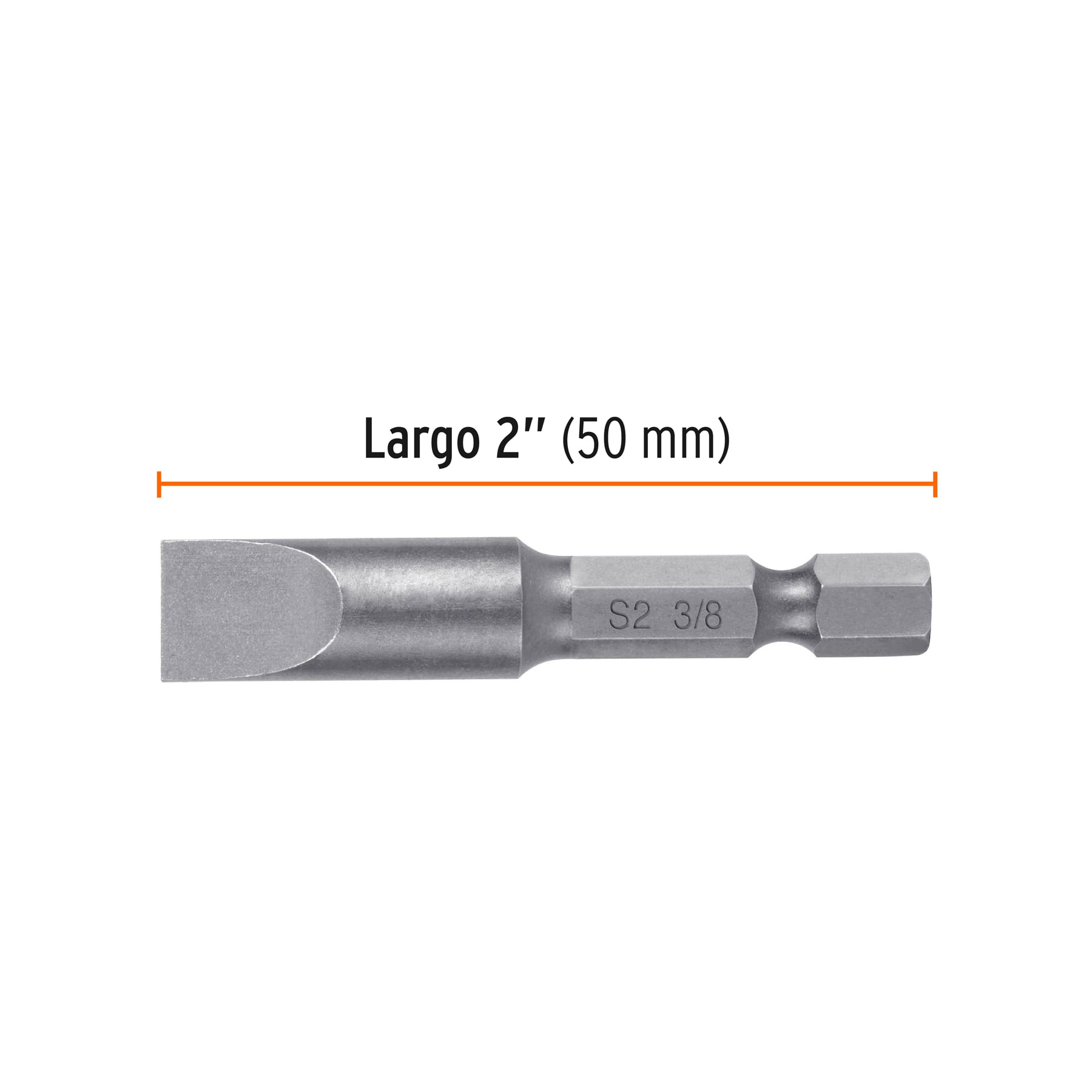Estuche con 5 puntas planas de 3/8" largo 2", TRUPER EXPERT