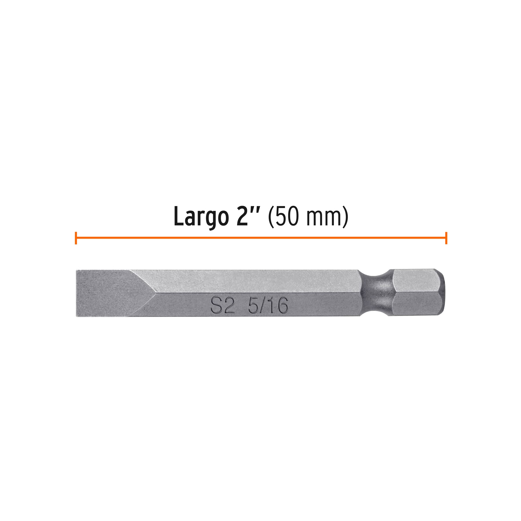 Estuche con 5 puntas planas de 5/16" largo 2", TRUPER EXPERT