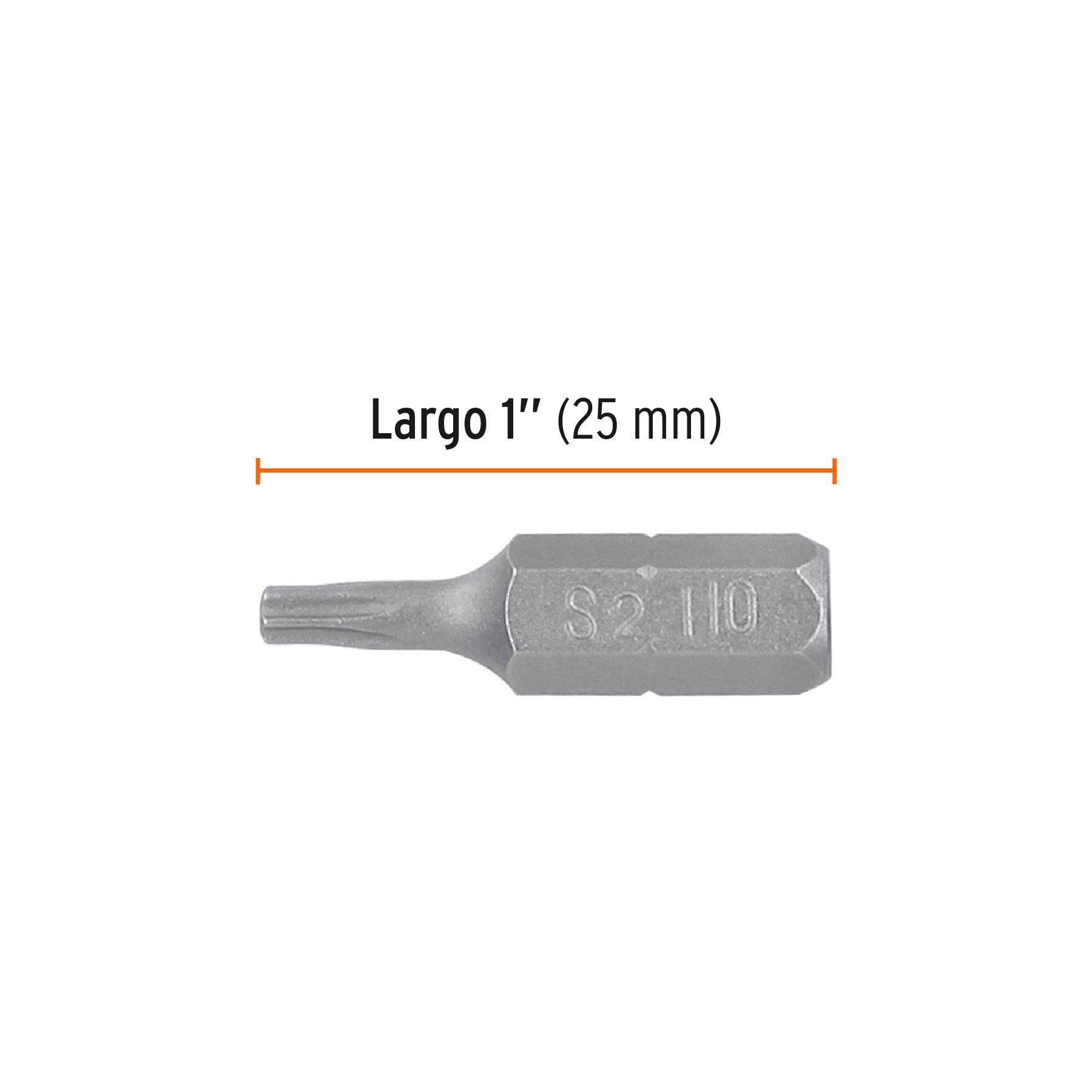 Estuche con 5 puntas torx T10 largo 1", TRUPER EXPERT