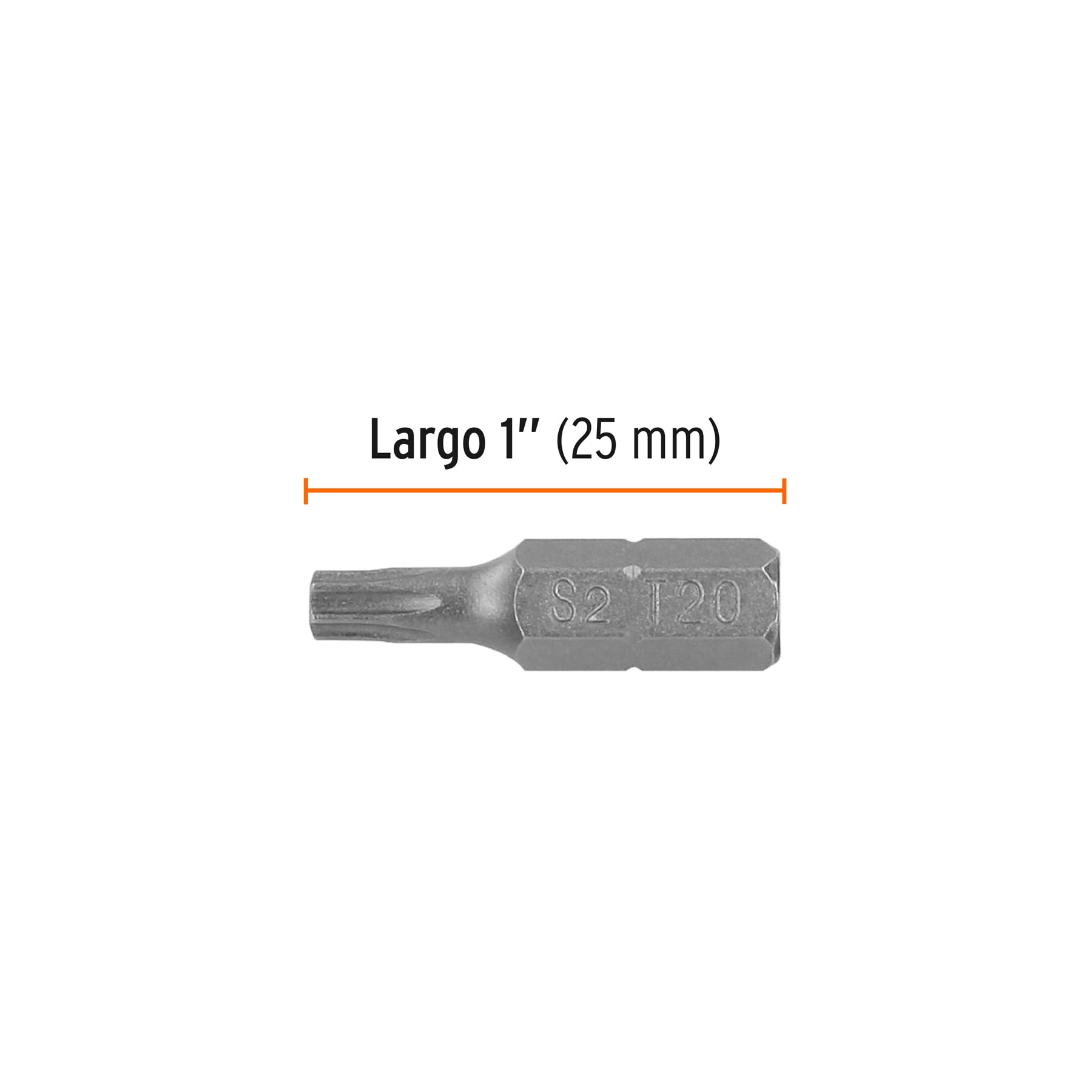Estuche con 5 puntas torx T20 largo 1", TRUPER EXPERT
