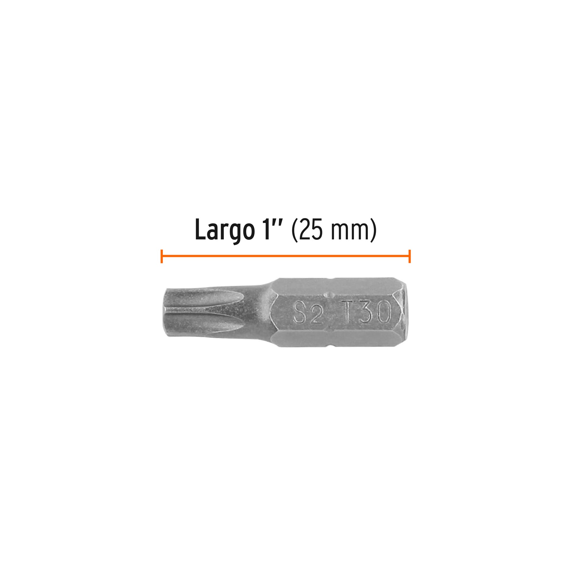 Estuche con 5 puntas torx T30 largo 1", TRUPER EXPERT