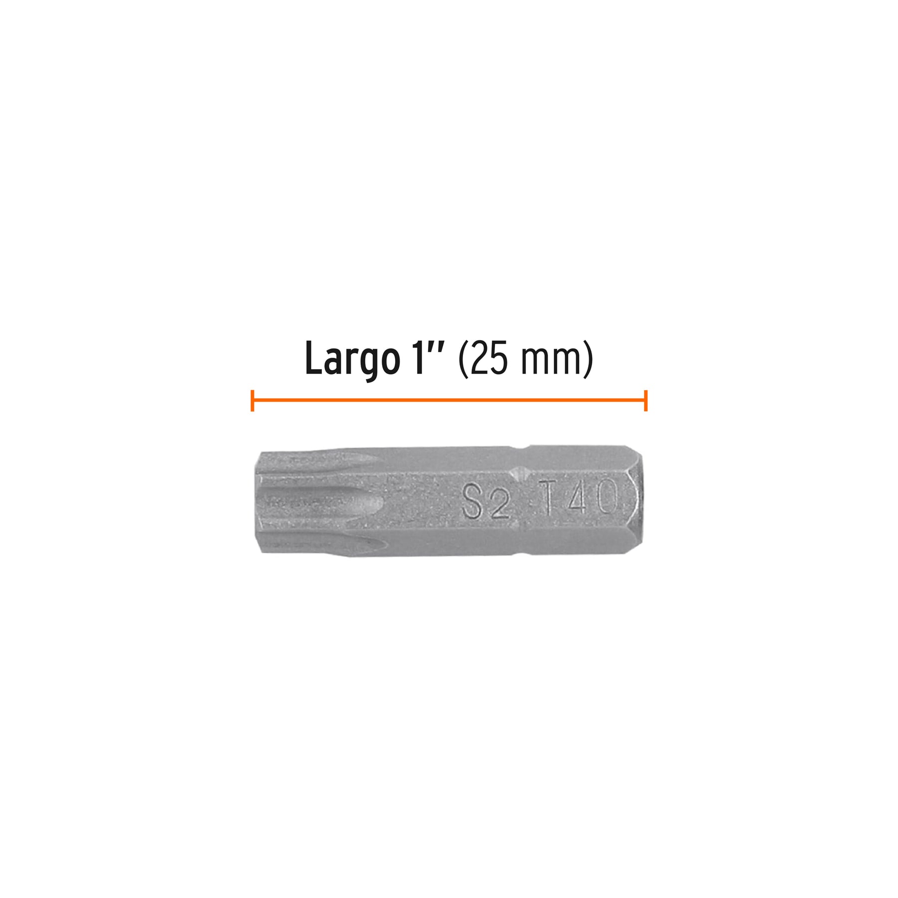 Estuche con 5 puntas torx T40 largo 1", TRUPER EXPERT