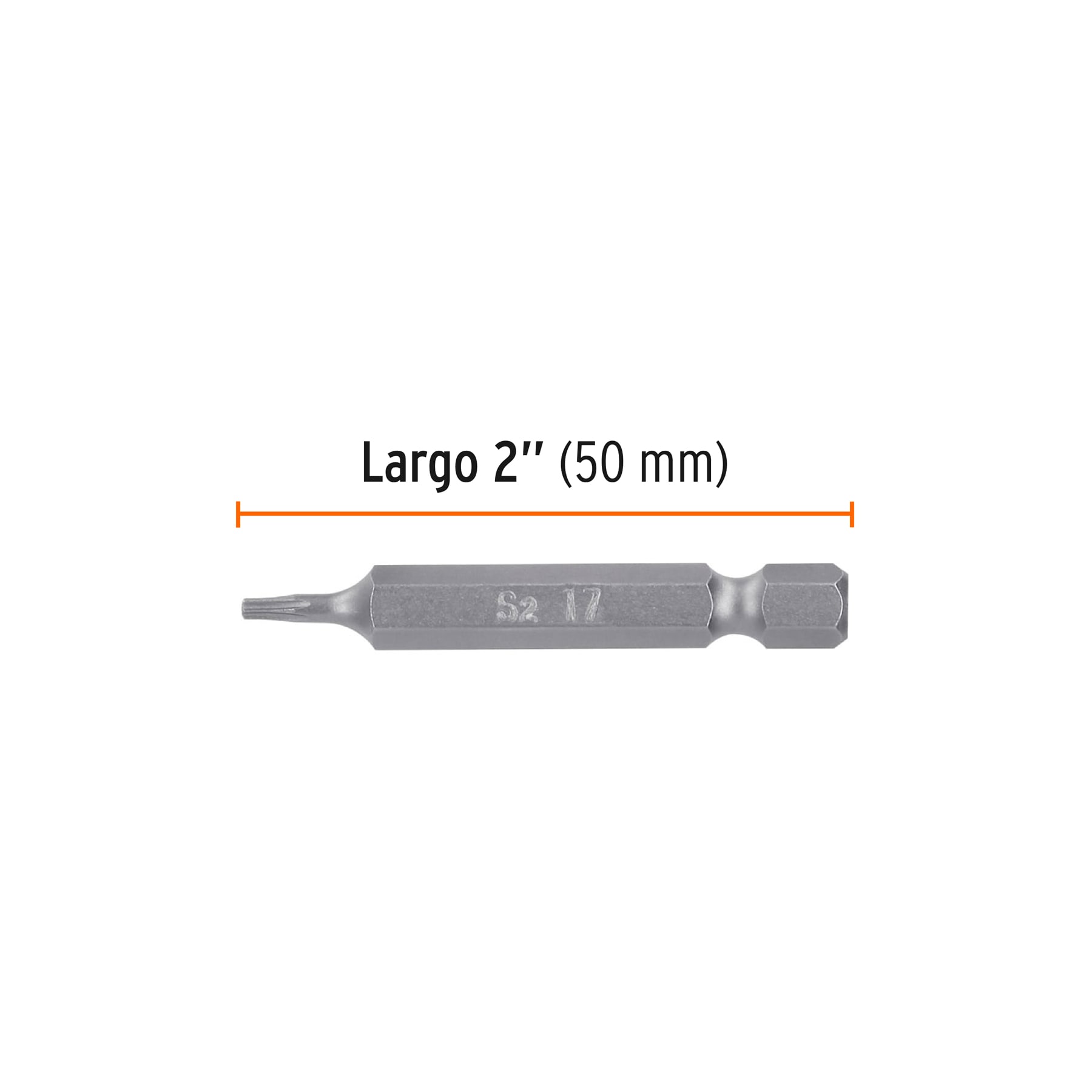 Estuche con 5 puntas torx T7 largo 2", TRUPER EXPERT