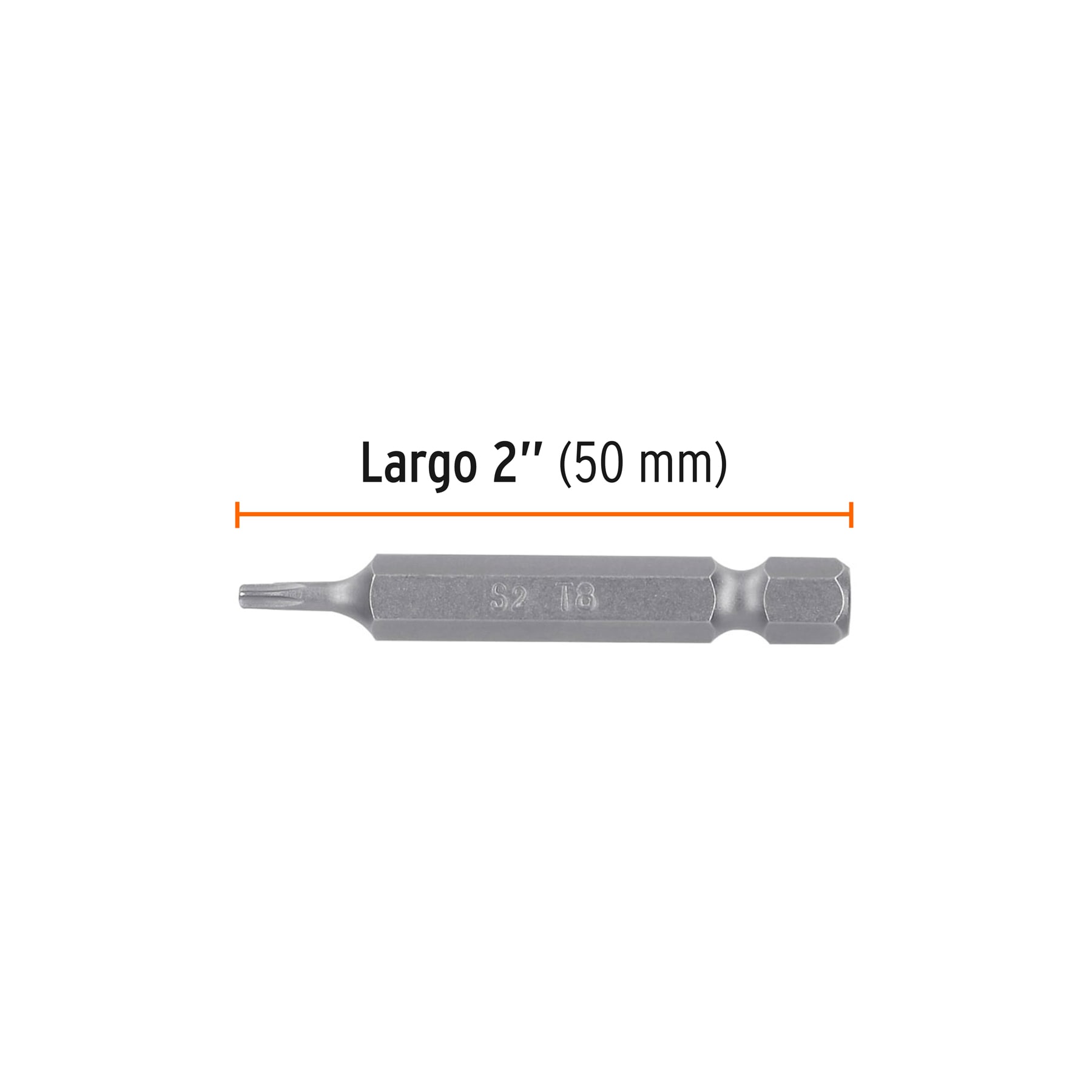 Estuche con 5 puntas torx T8 largo 2", TRUPER EXPERT