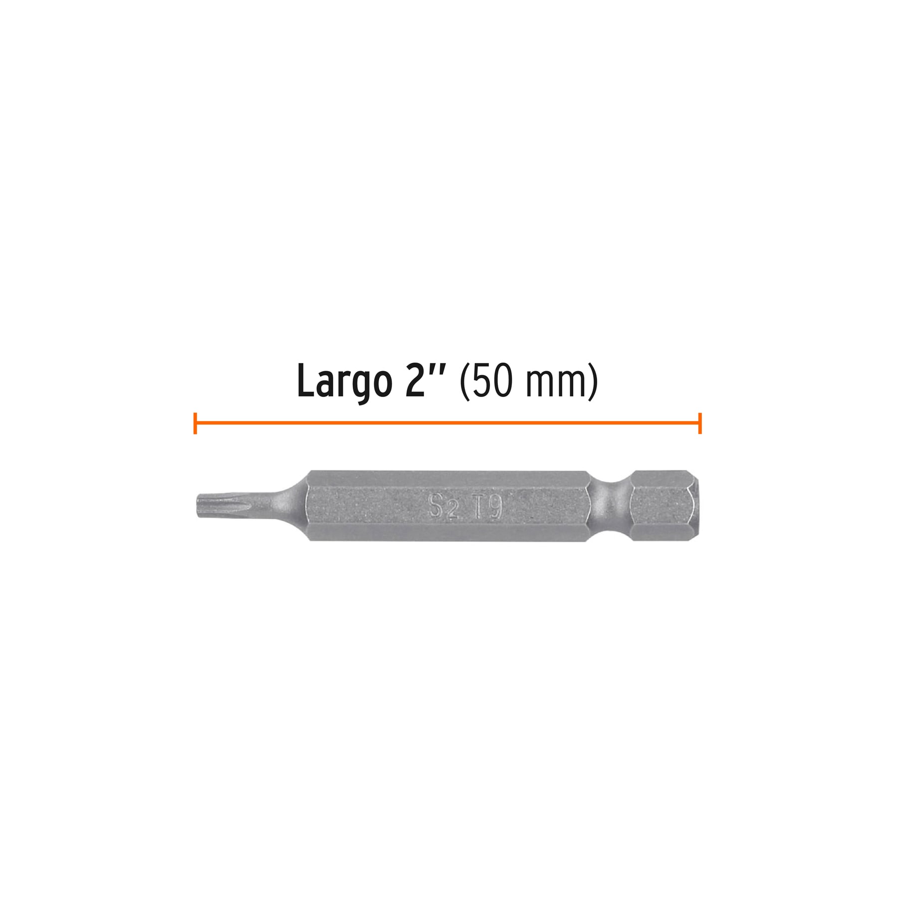 Estuche con 5 puntas torx T9 largo 2", TRUPER EXPERT