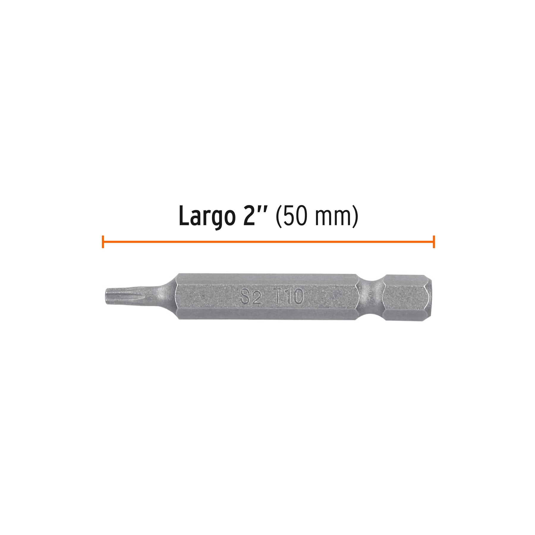 Estuche con 5 puntas torx T10 largo 2", TRUPER EXPERT