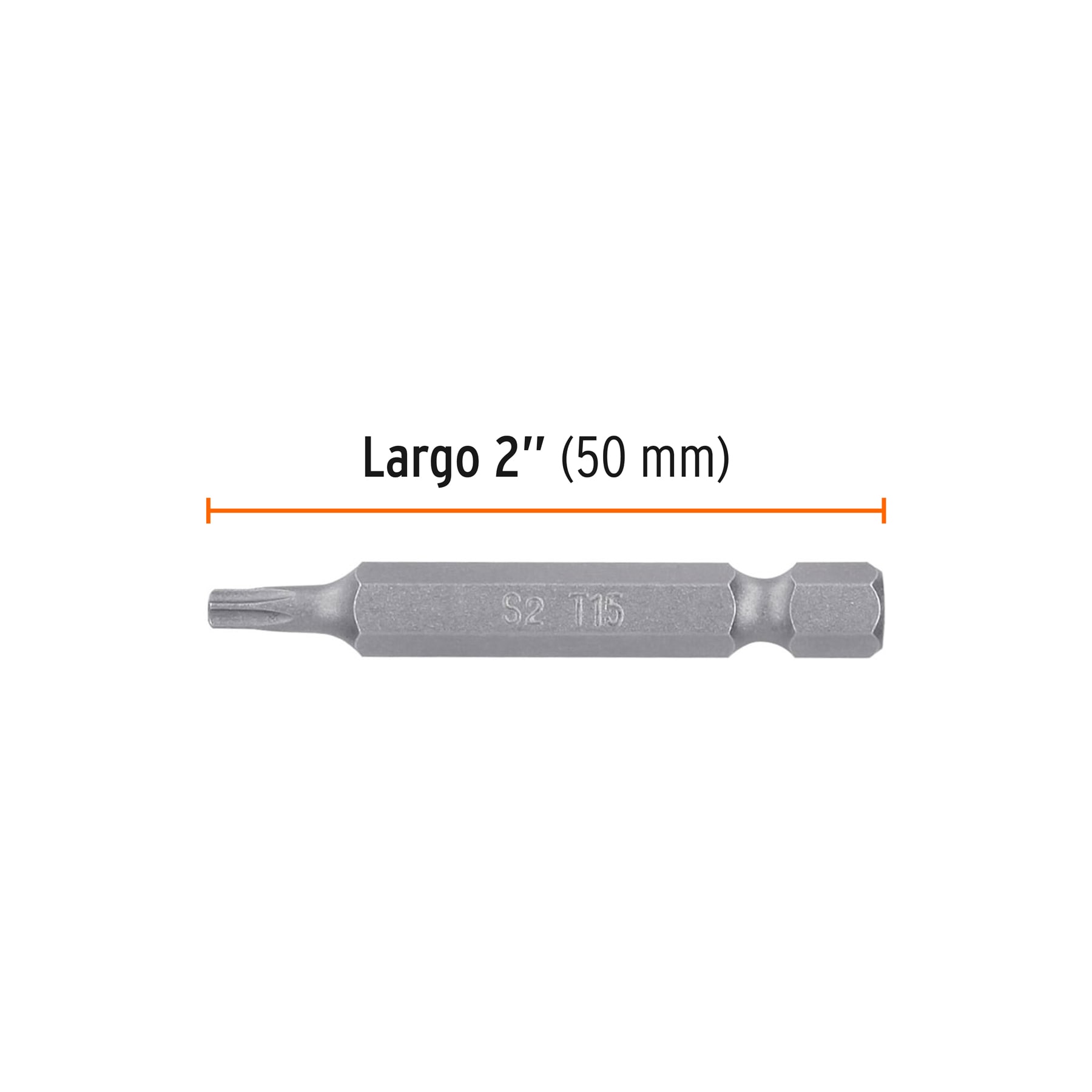 Estuche con 5 puntas torx T15 largo 2", TRUPER EXPERT