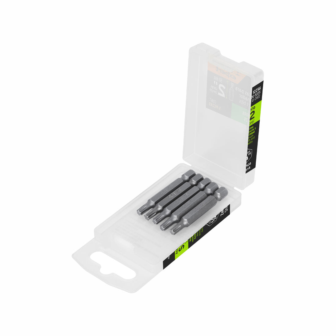 Estuche con 5 puntas torx T25 largo 2", TRUPER EXPERT