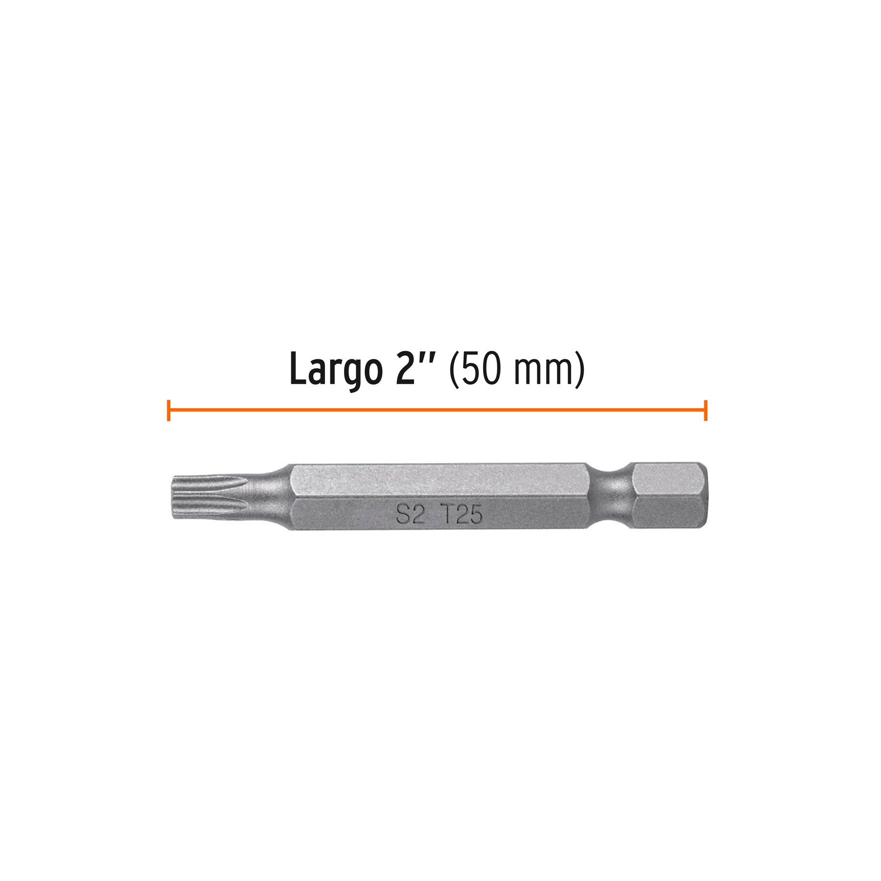 Estuche con 5 puntas torx T25 largo 2", TRUPER EXPERT