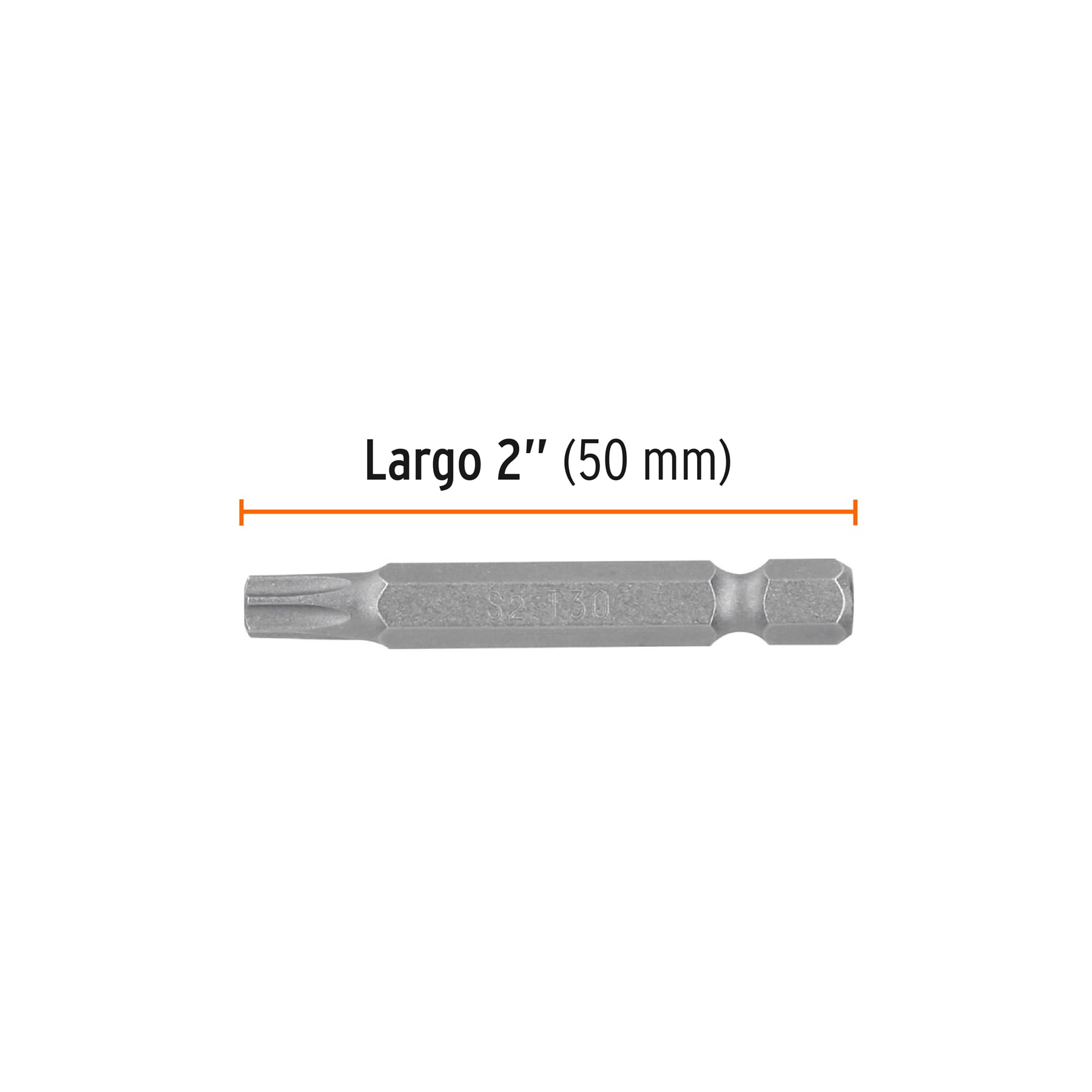 Estuche con 5 puntas torx T30 largo 2", TRUPER EXPERT