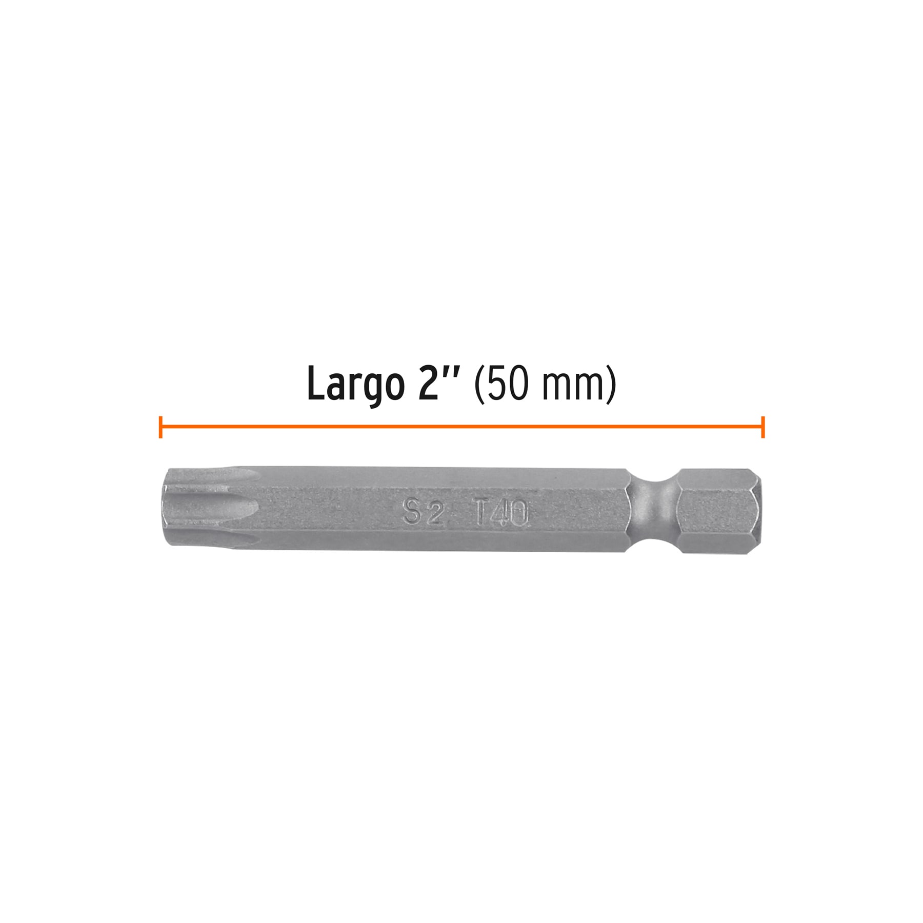 Estuche con 5 puntas torx T40 largo 2", TRUPER EXPERT