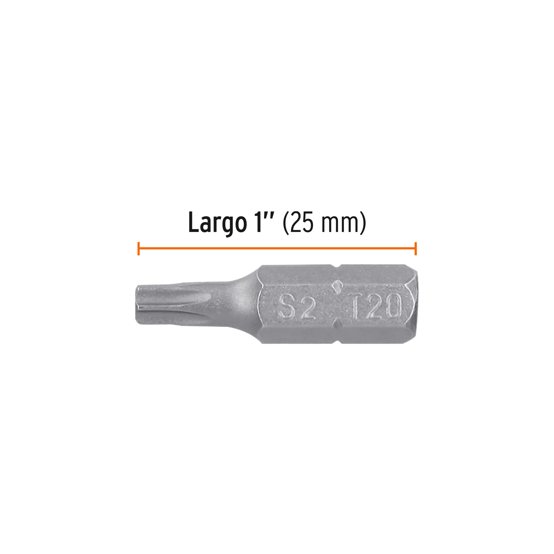 Estuche con 5 puntas torx T20 con seguro largo 1", EXPERT