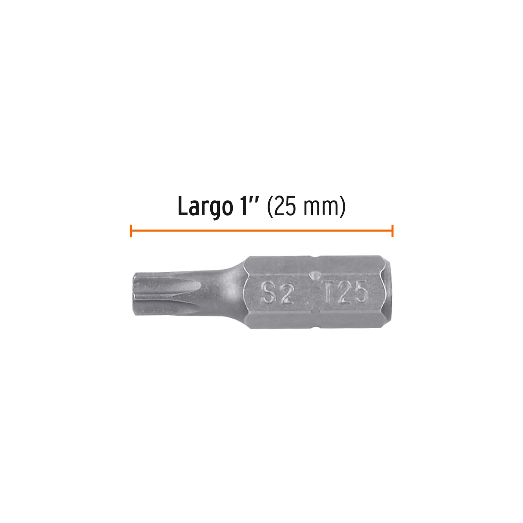 Estuche con 5 puntas torx T25 con seguro largo 1", EXPERT