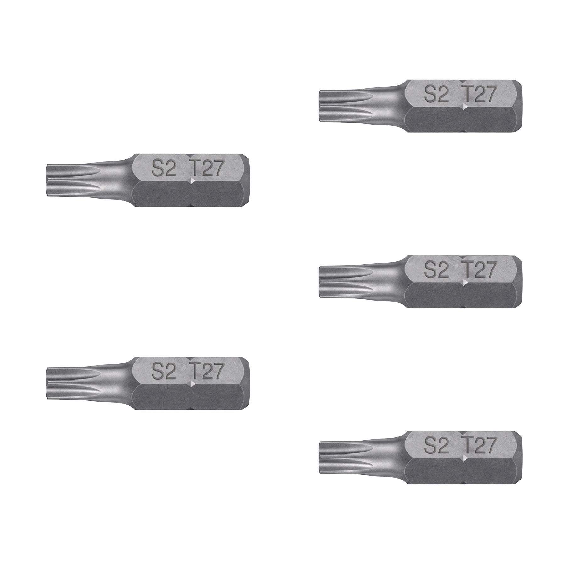 Estuche con 5 puntas torx T27 con seguro largo 1", EXPERT