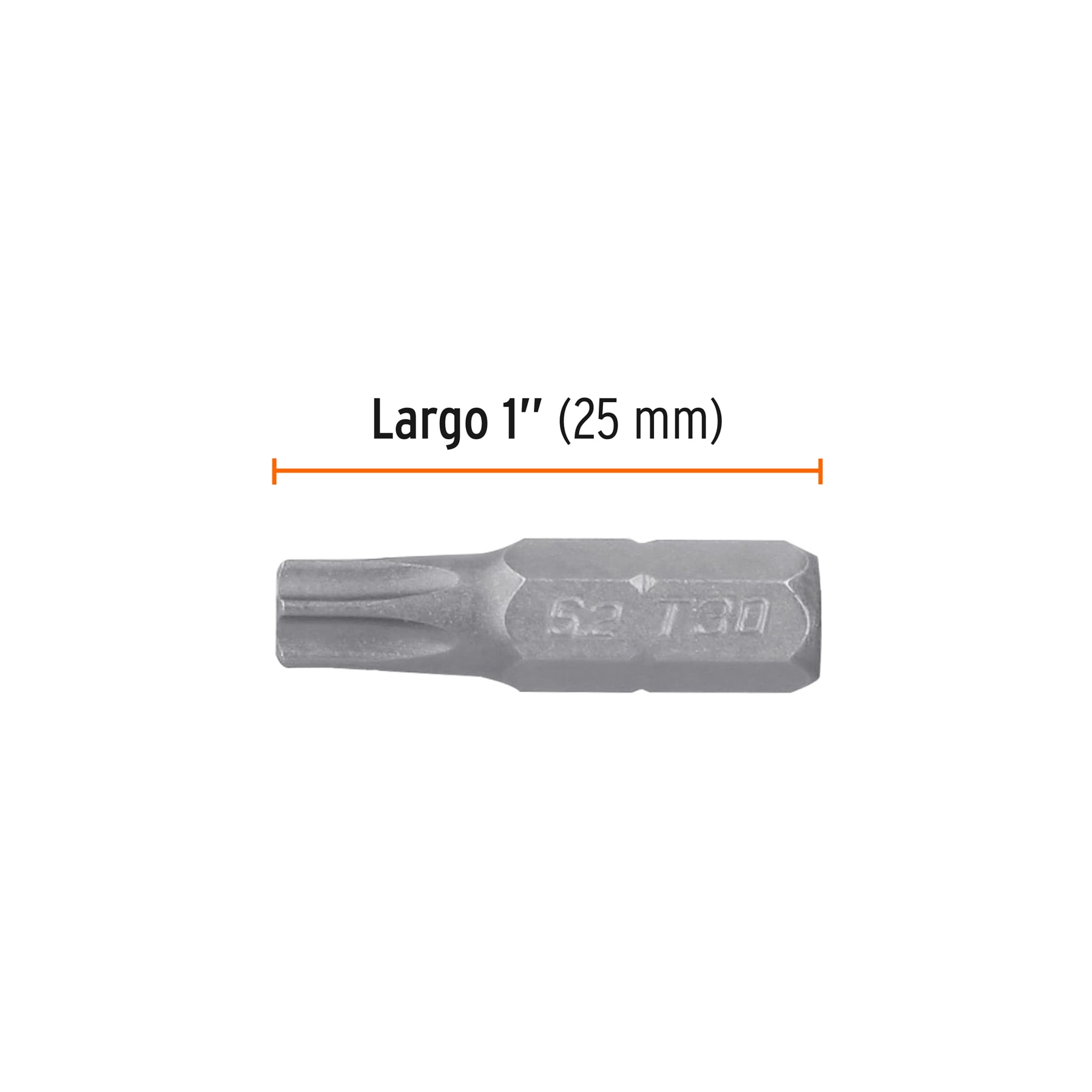 Estuche con 5 puntas torx T30 con seguro largo 1", EXPERT