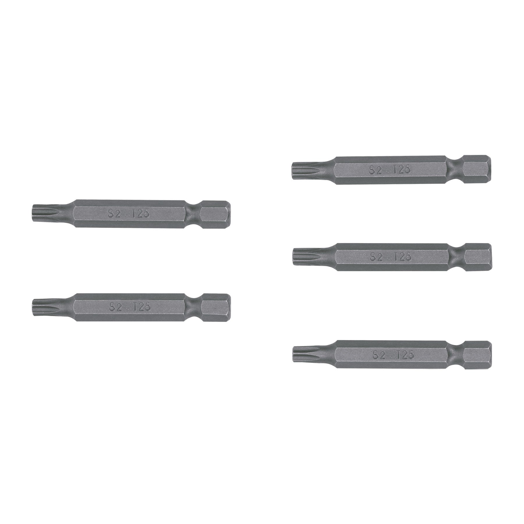 Estuche con 5 puntas torx T25 con seguro largo 2", EXPERT