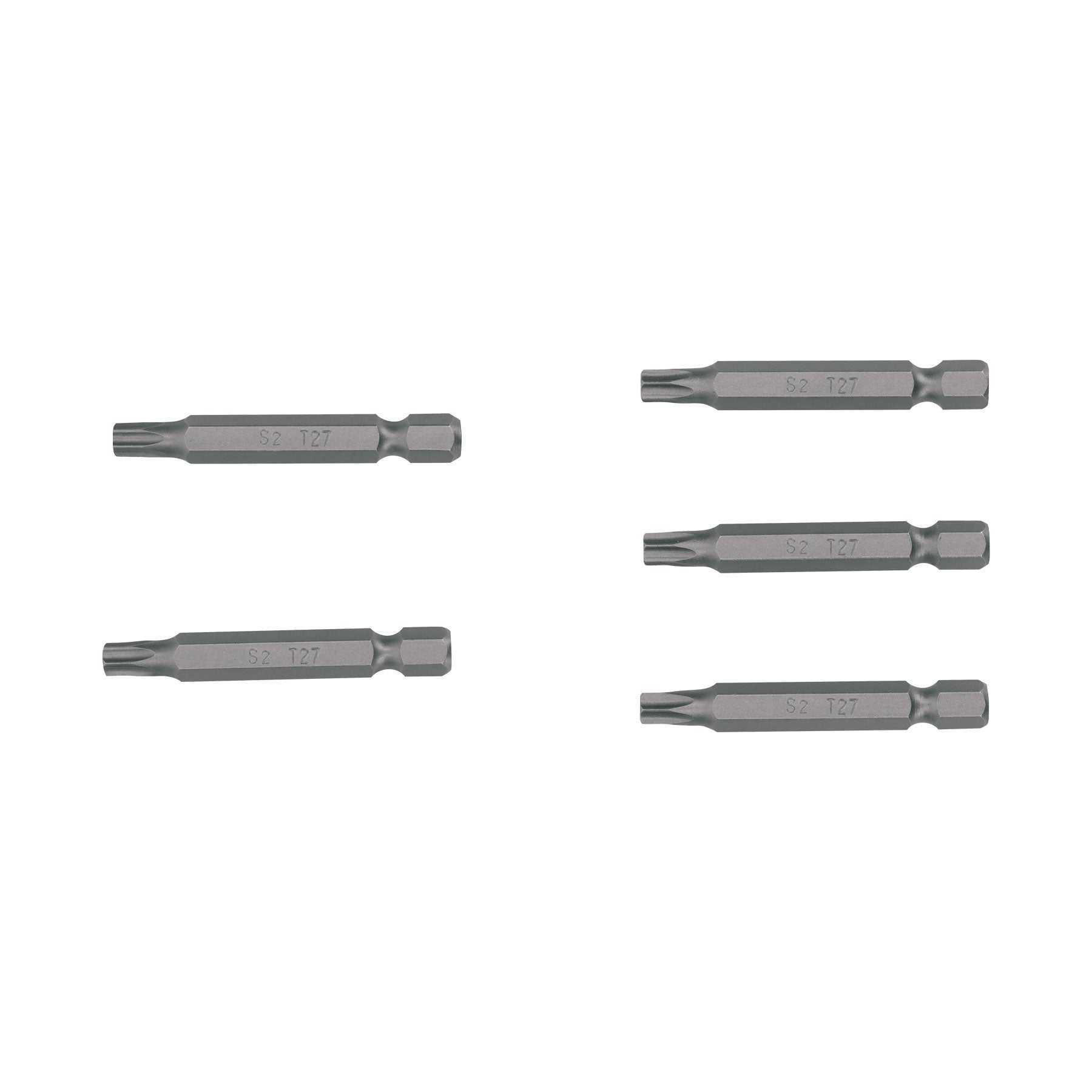 Estuche con 5 puntas torx T27 con seguro largo 2", EXPERT