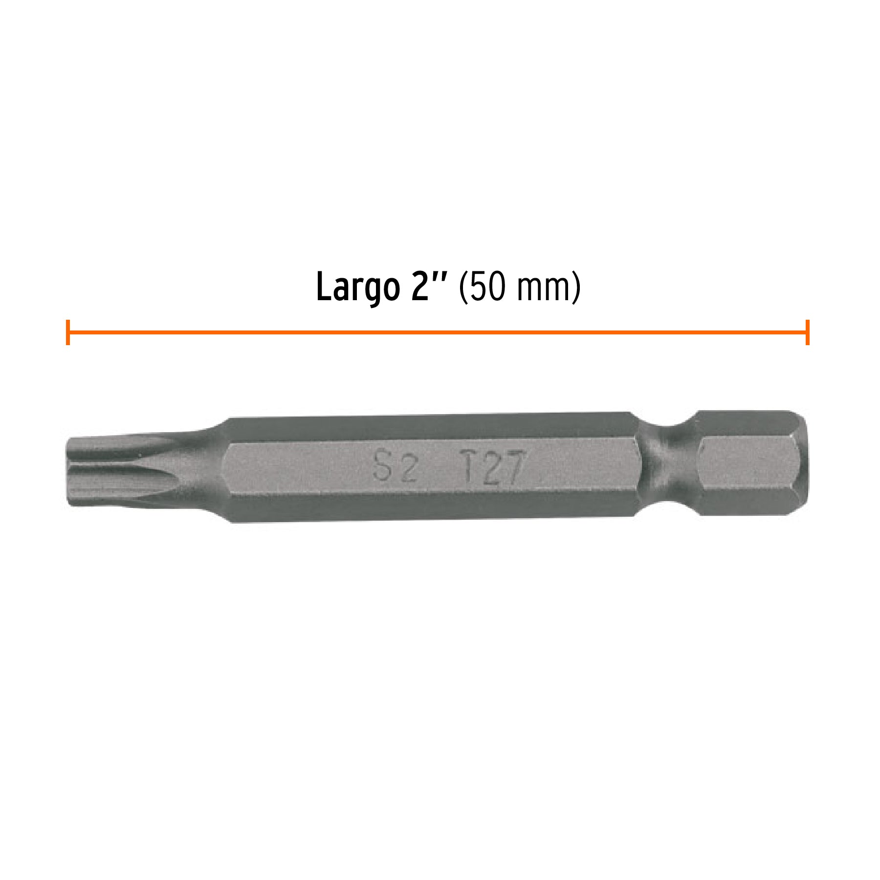 Estuche con 5 puntas torx T27 con seguro largo 2", EXPERT