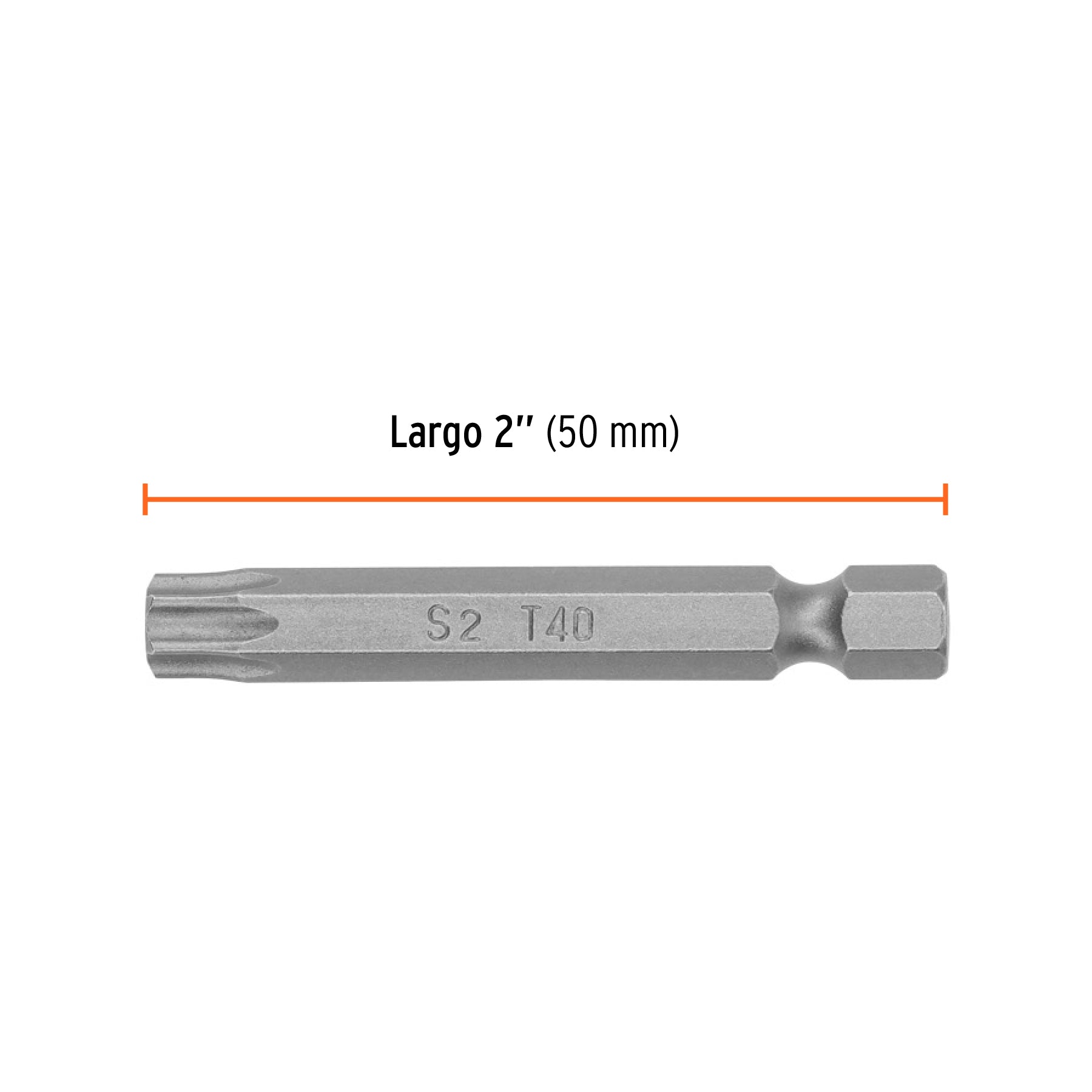 Estuche con 5 puntas torx T40 con seguro largo 2", EXPERT