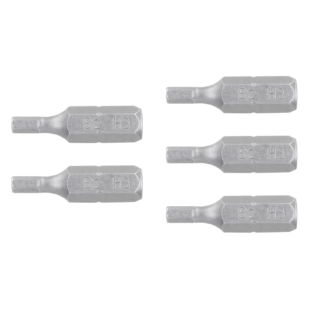 Estuche con 5 puntas hexagonales de 3 mm largo 1", EXPERT