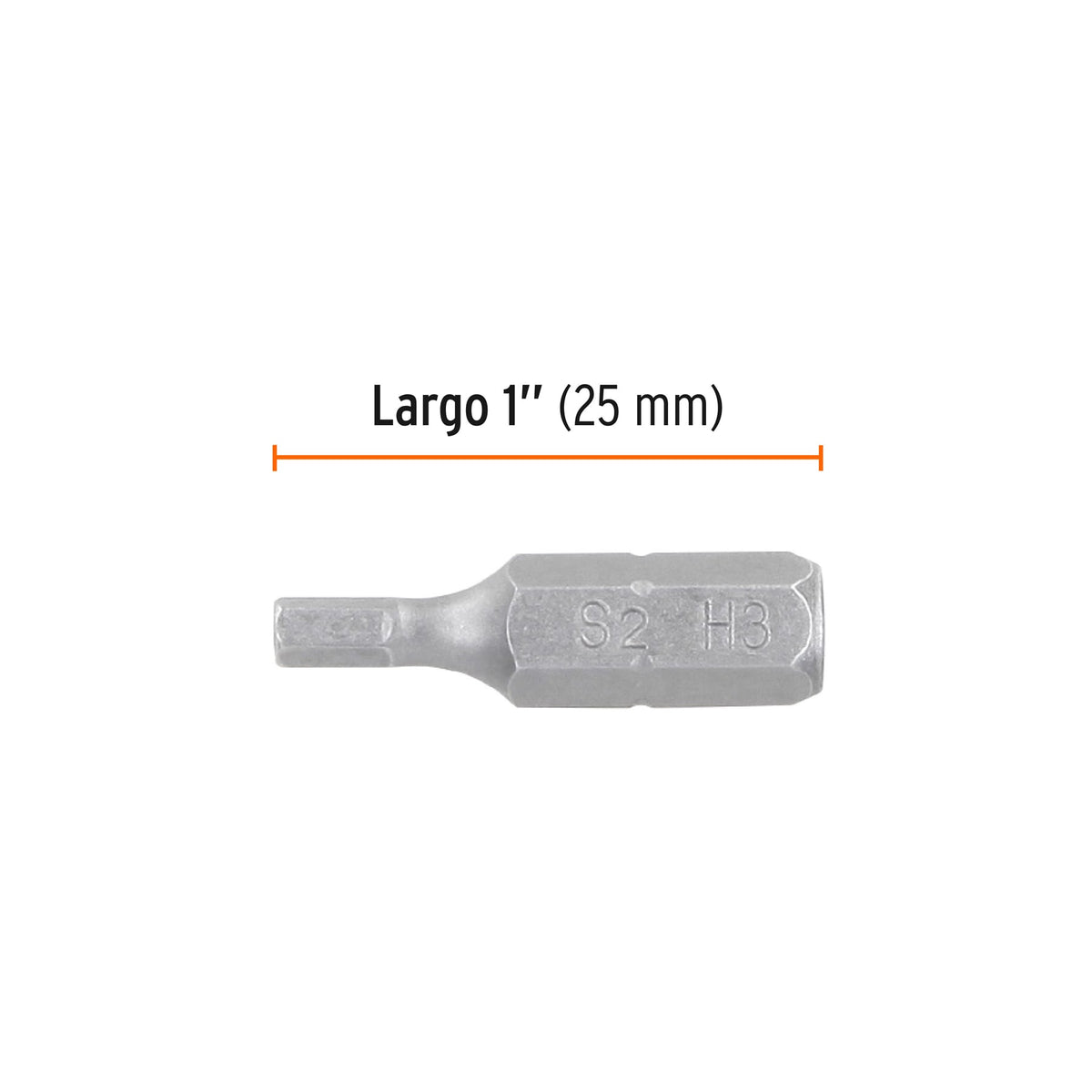 Estuche con 5 puntas hexagonales de 3 mm largo 1", EXPERT