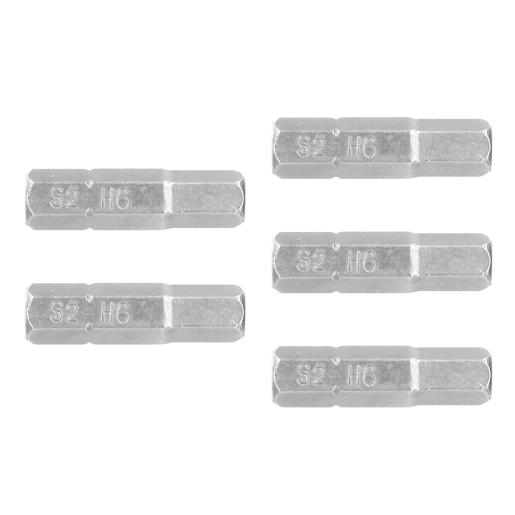 Estuche con 5 puntas hexagonales de 6 mm largo 1", EXPERT