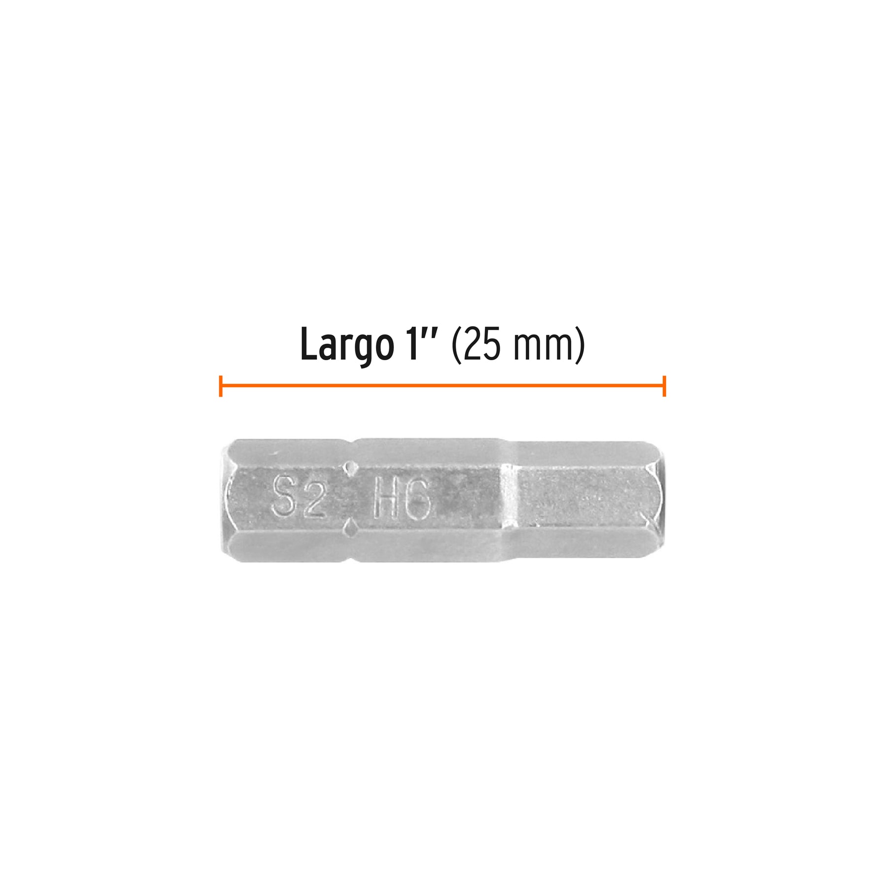 Estuche con 5 puntas hexagonales de 6 mm largo 1", EXPERT