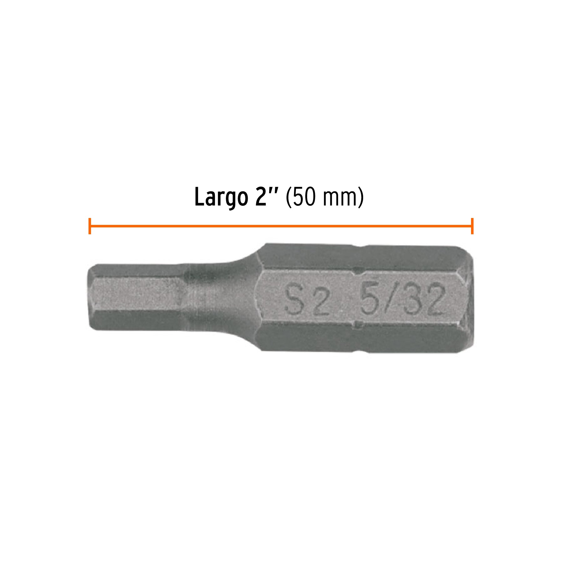 Estuche con 5 puntas hexagonales de 5/32mm largo 1", EXPERT