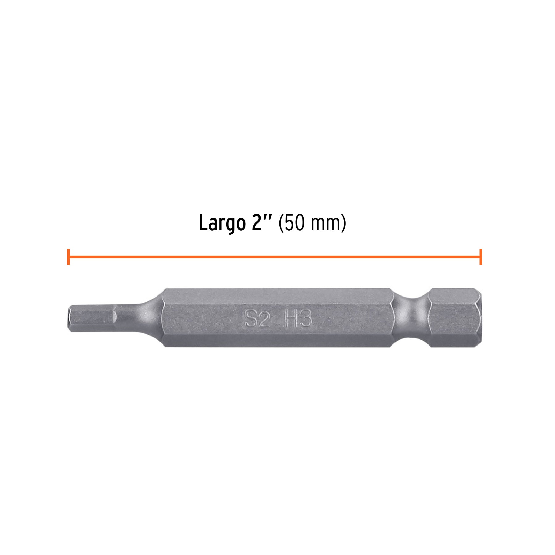 Estuche con 5 puntas hexagonales de 3 mm largo 2", EXPERT