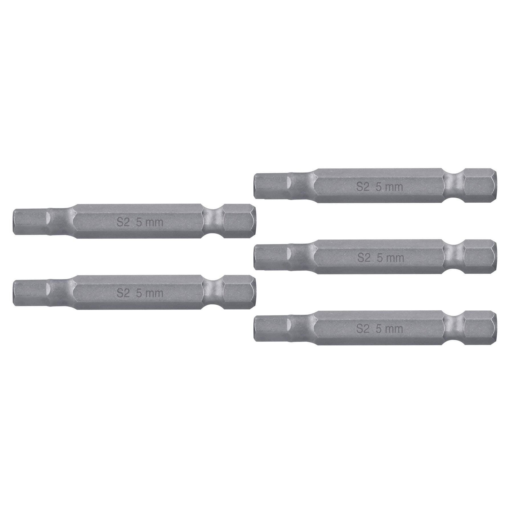 Estuche con 5 puntas hexagonales de 5 mm largo 2", EXPERT