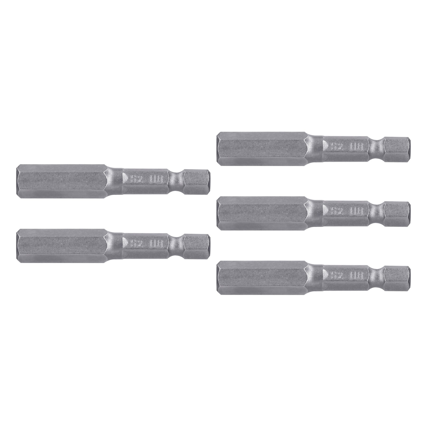 Estuche con 5 puntas hexagonales de 8 mm largo 2", EXPERT