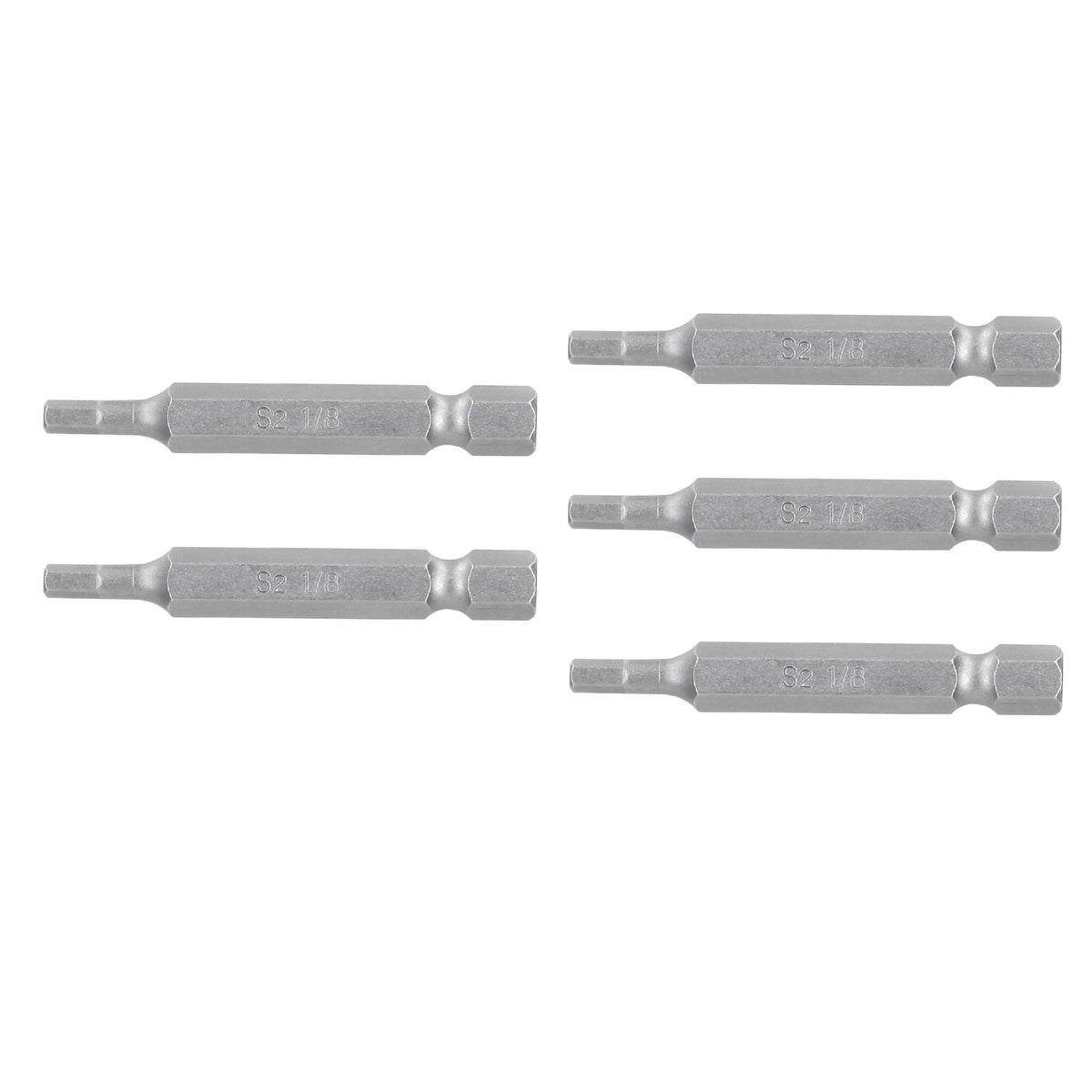 Estuche con 5 puntas hexagonales de 1/8mm largo 2", EXPERT