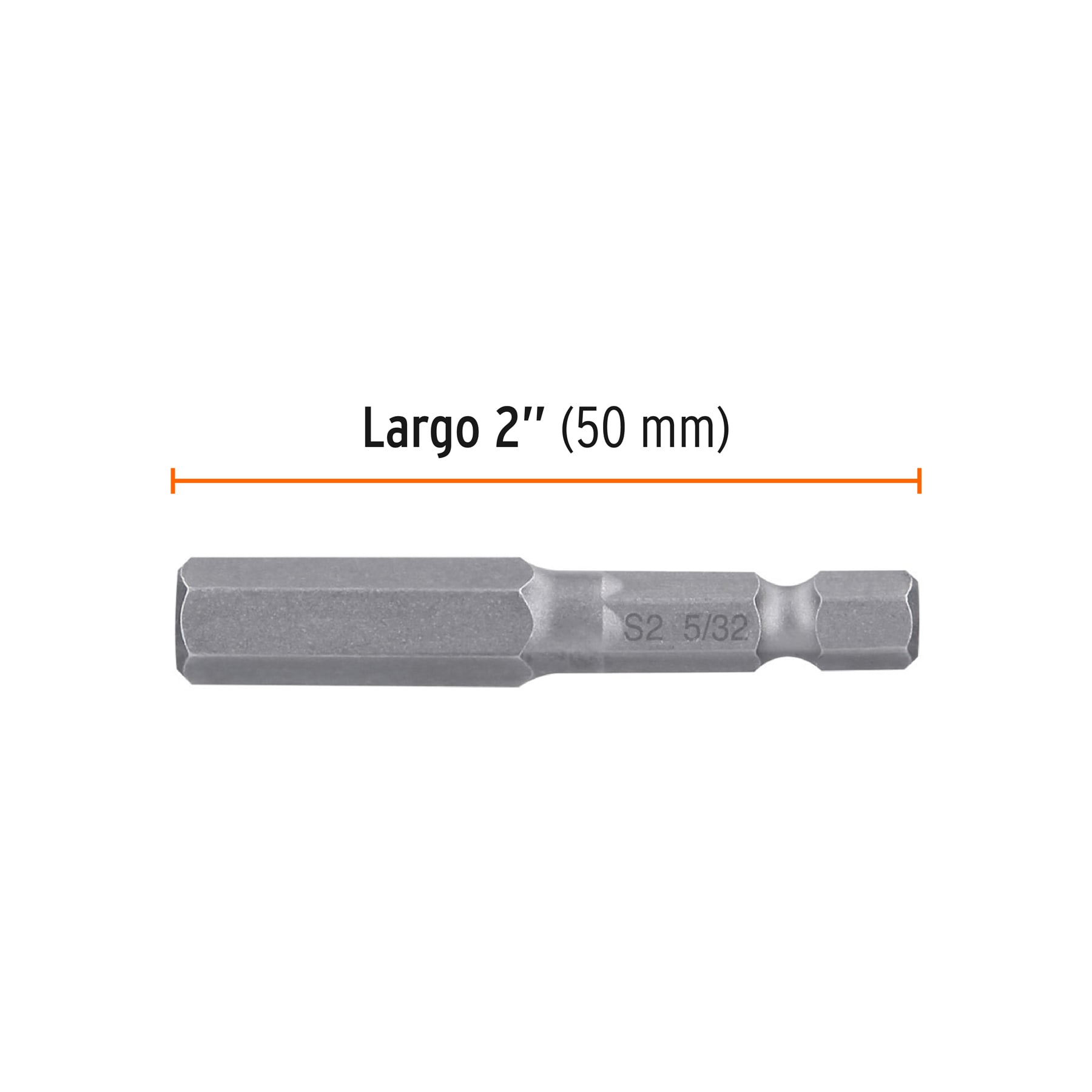 Estuche con 5 puntas hexagonales de 5/32mm largo 2", EXPERT