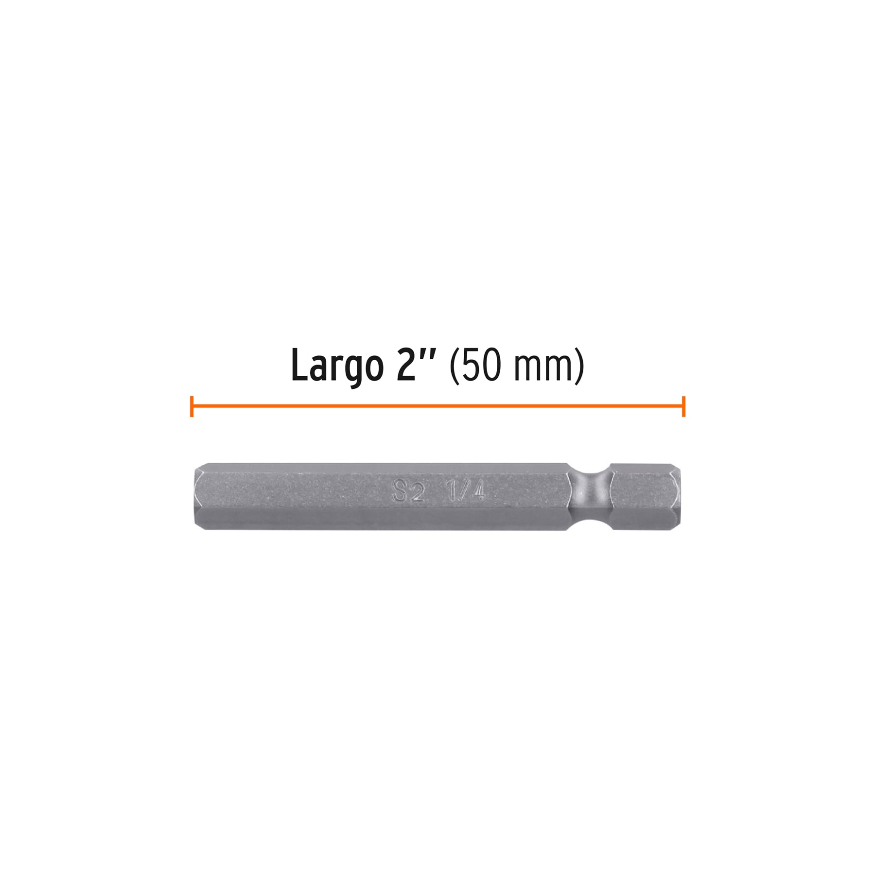 Estuche con 5 puntas hexagonales de 1/4mm largo 2", EXPERT