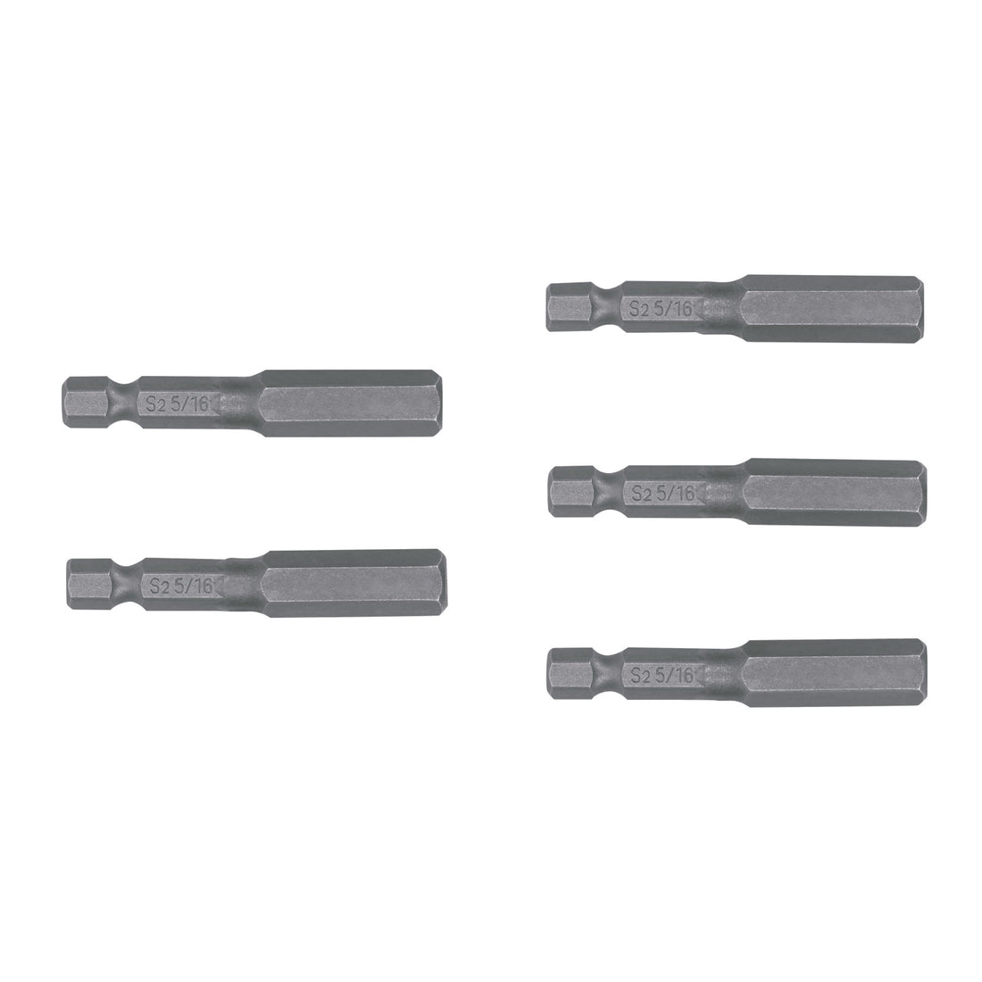 Estuche con 5 puntas hexagonales de 5/16mm largo 2", EXPERT
