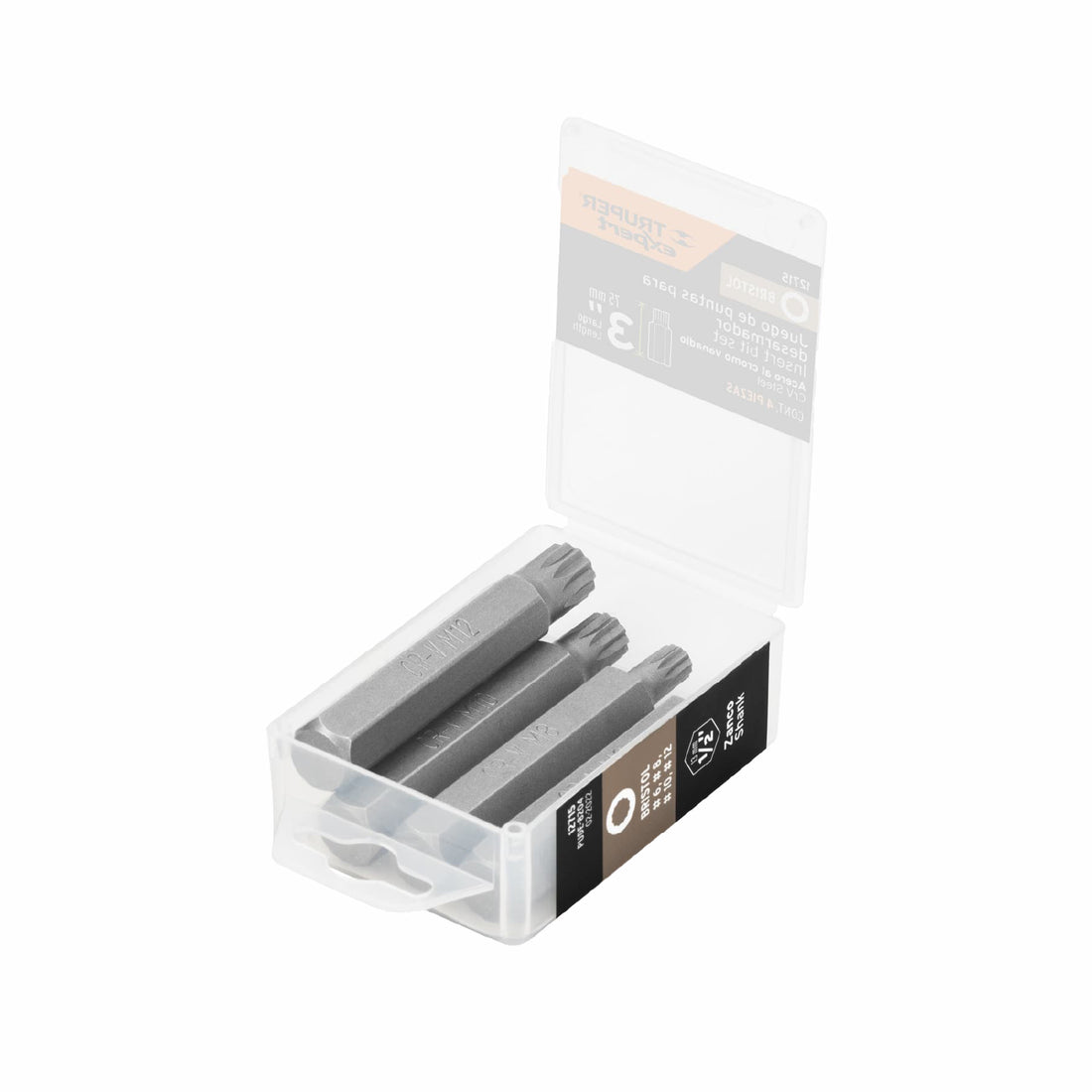 Estuche con 4 puntas brístol combinadas largo 3", EXPERT
